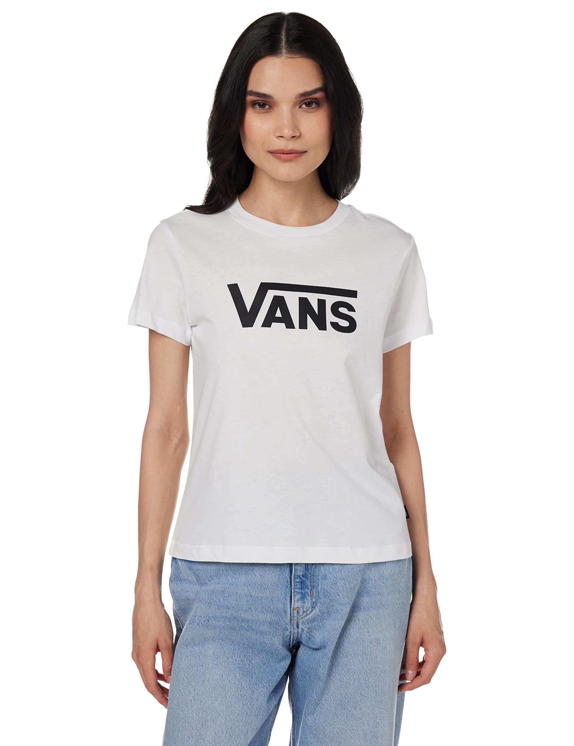 Vans Drop V SS Crew-b Camiseta Mujer (Pack de 1)