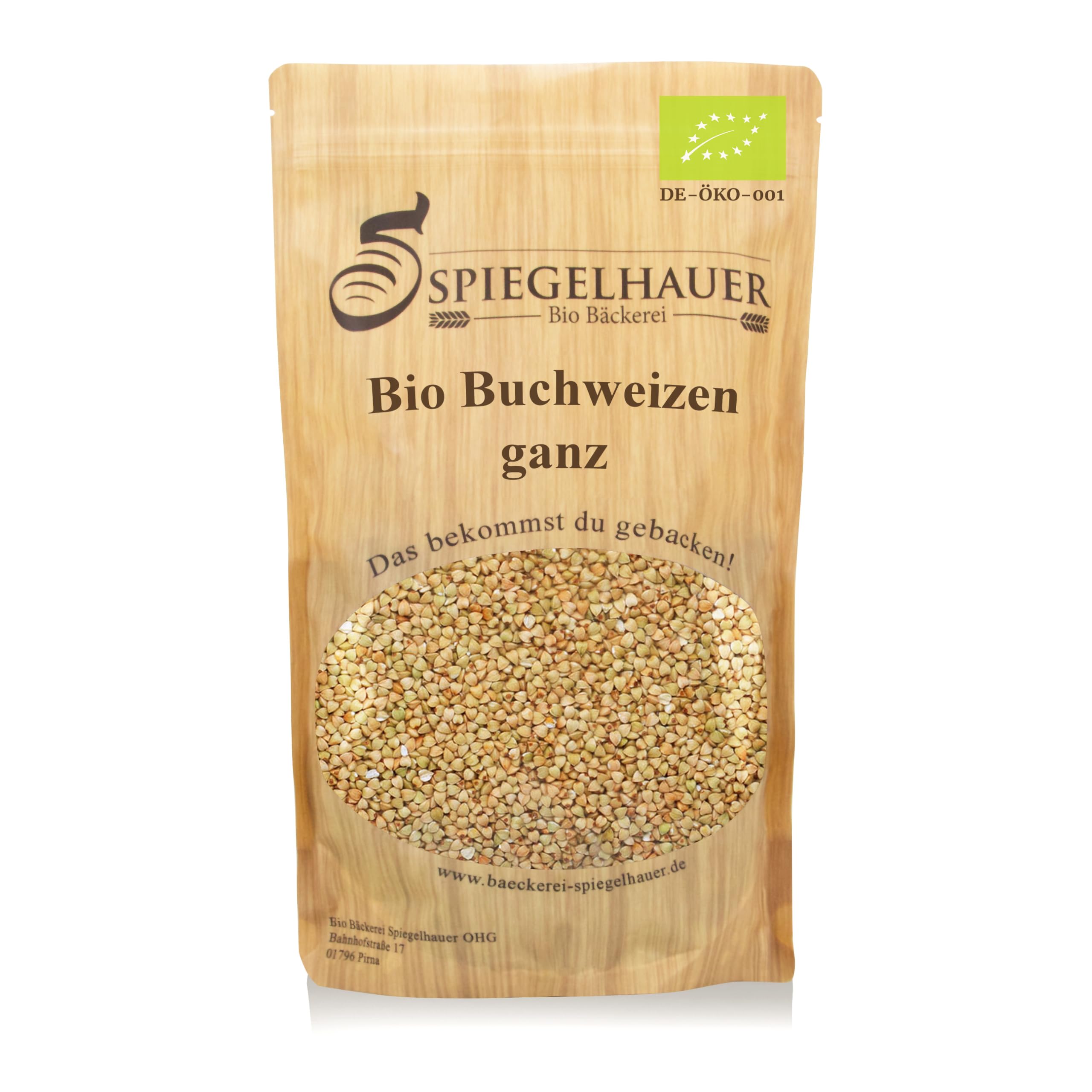 Bäckerei Spiegelhauer Grano Saraceno Biologico Sbucciato 10 kg I Senza Glutine Germinabile I Provenienza Lituania I Per Pane Germogliato Germogli e Farina Vegano
