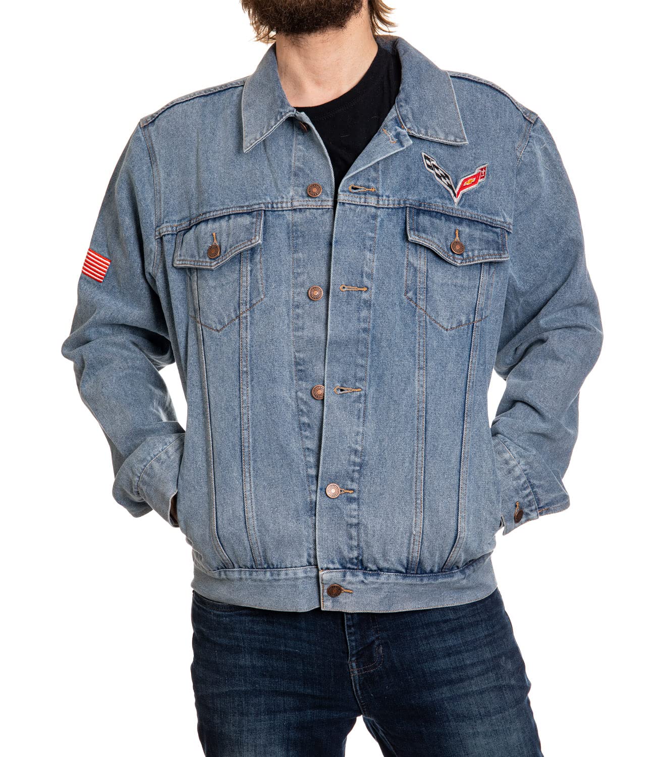 CalhounOfficially Licensed General Motors Denim Jean Jacket