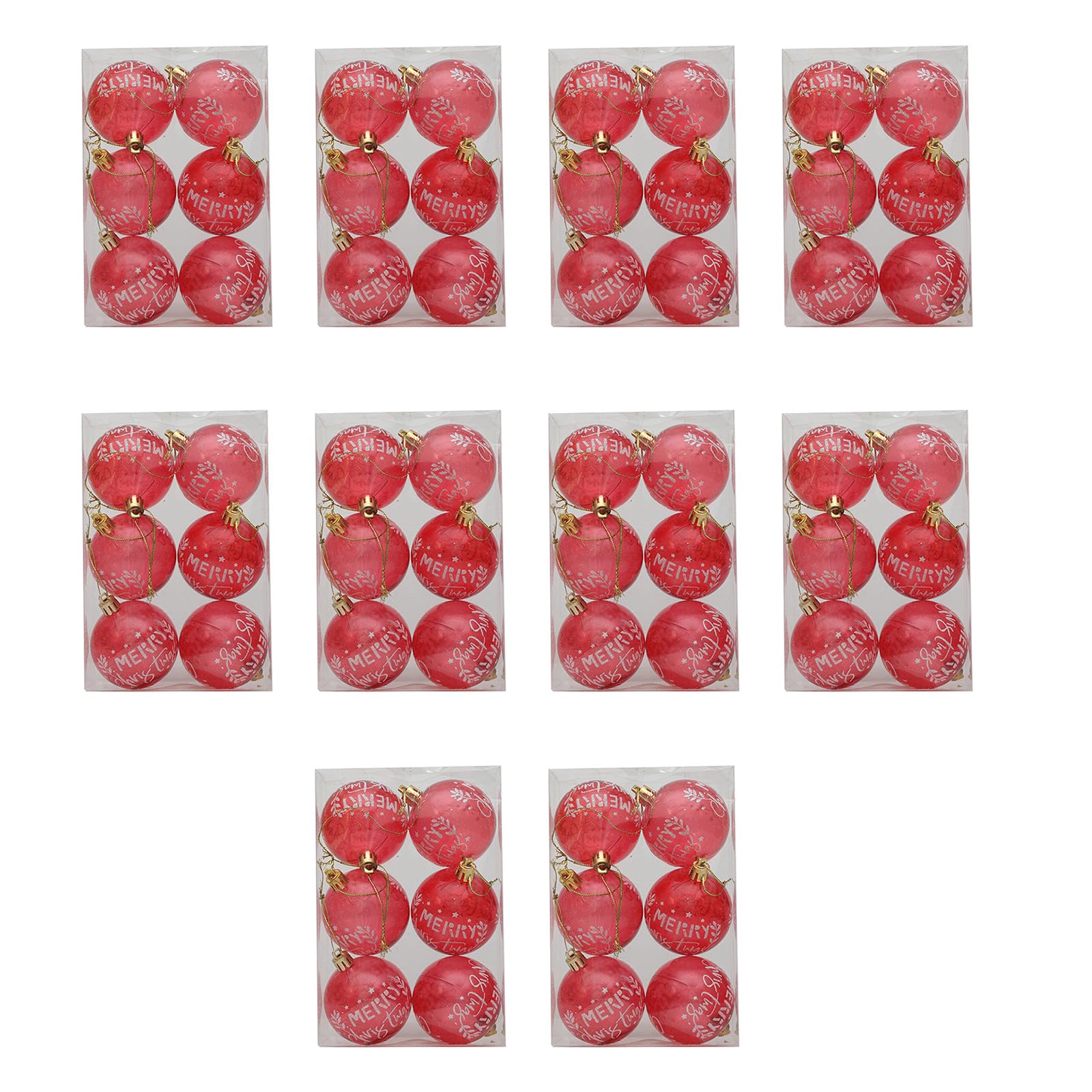 Xinsheinelry Of 10 Unique Transparents Christmas Tree Pendant Ornament Festives Hanging Baubles Stylish Holidays Home Decoration Wedding Christmas Accessories