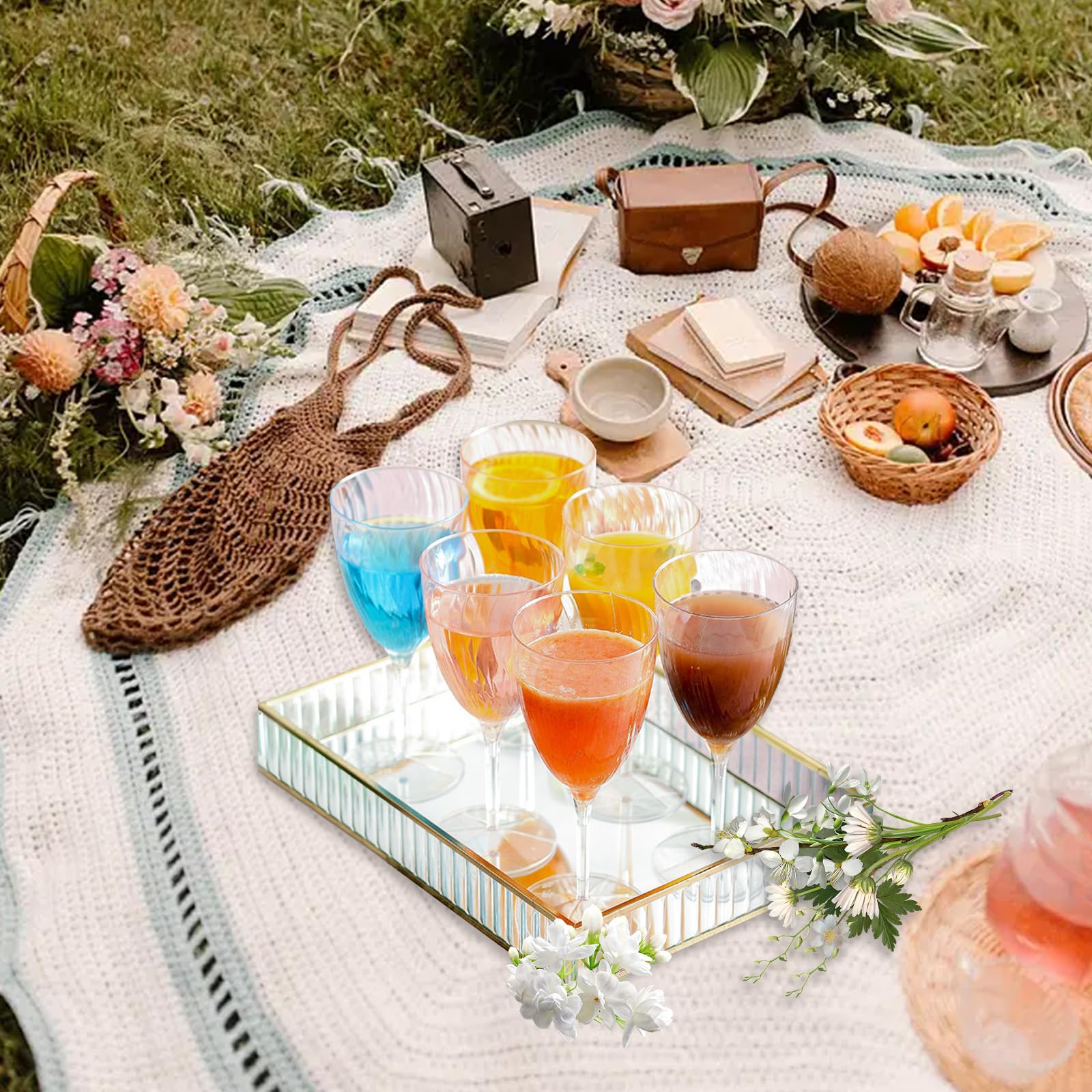 WOPPLXY 32 copas de champán de plástico de 6 onzas, copas de champán desechables de plástico duro, copas de vino desechables transparentes para el hogar, vida diaria, fiesta, cumpleaños, boda,