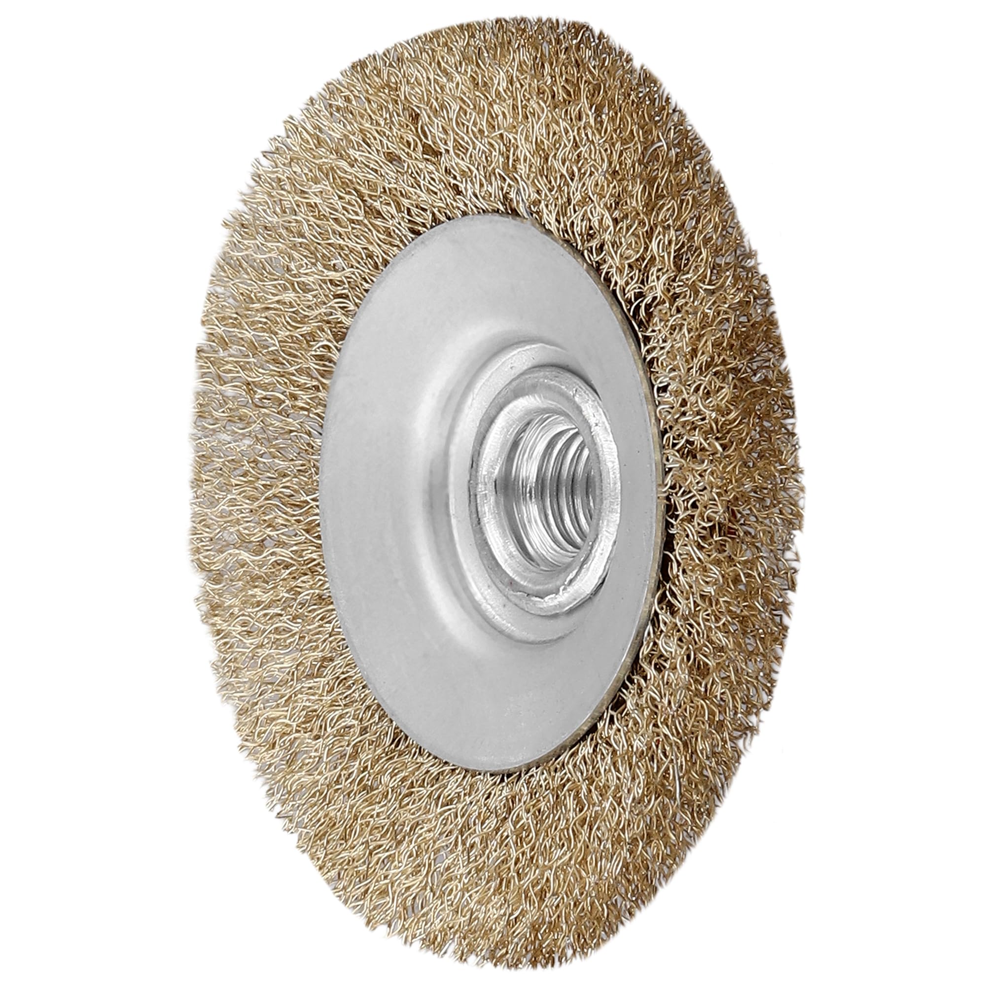 Lot de 10 brosses métalliques de 100 mm pour meuleuse d'angle, filetage M14, roues en fil d'acier très résistant pour enlever la rouille, décapage de peinture, nettoyage de soudure