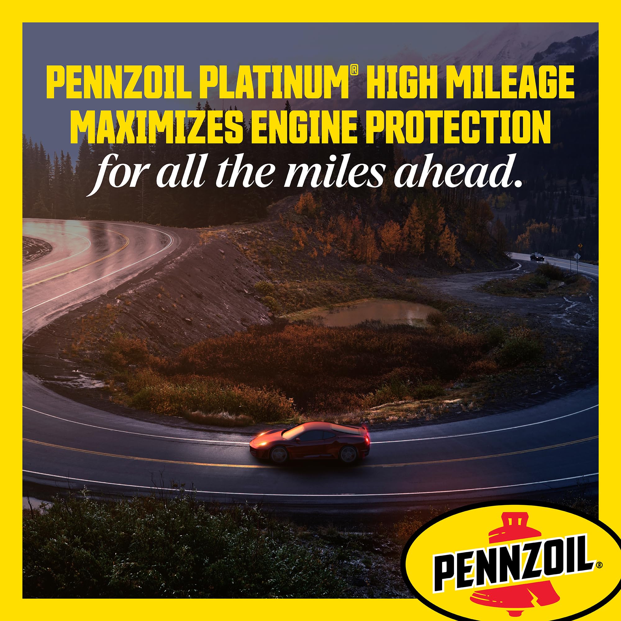Amazon | Pennzoil Platinum High Mileageフルシンセティック5W-30