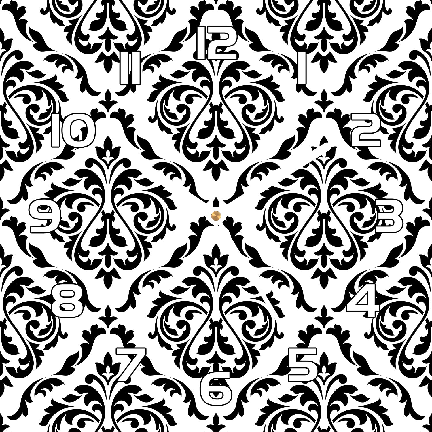 Horloge en verre motif floral pour une ambiance cuisine et salon moderne