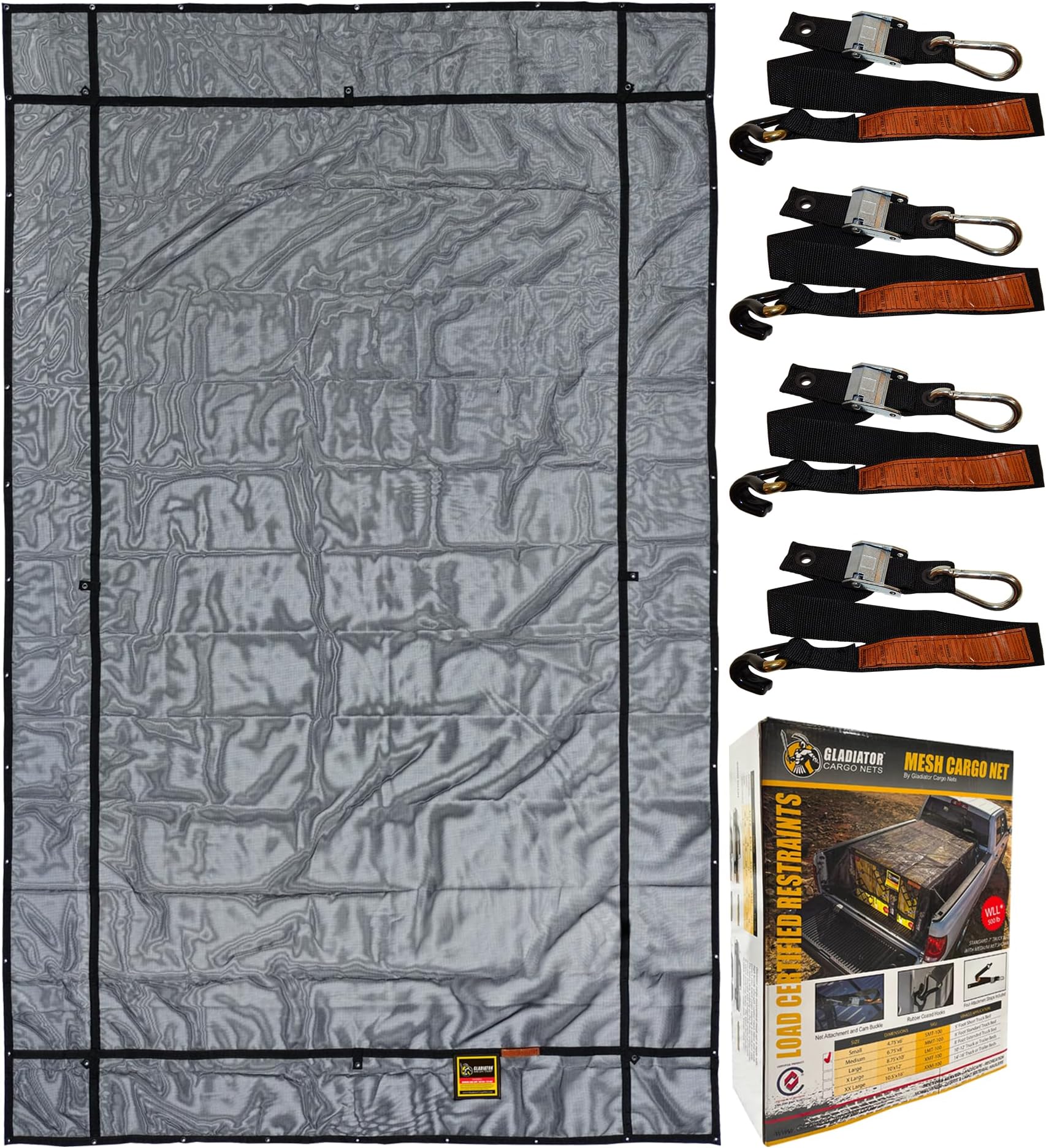 Gladiator Cargo NetsRipProof Mesh Cargo Tarp - XX-Large - 10' x 16' (XXM-100)