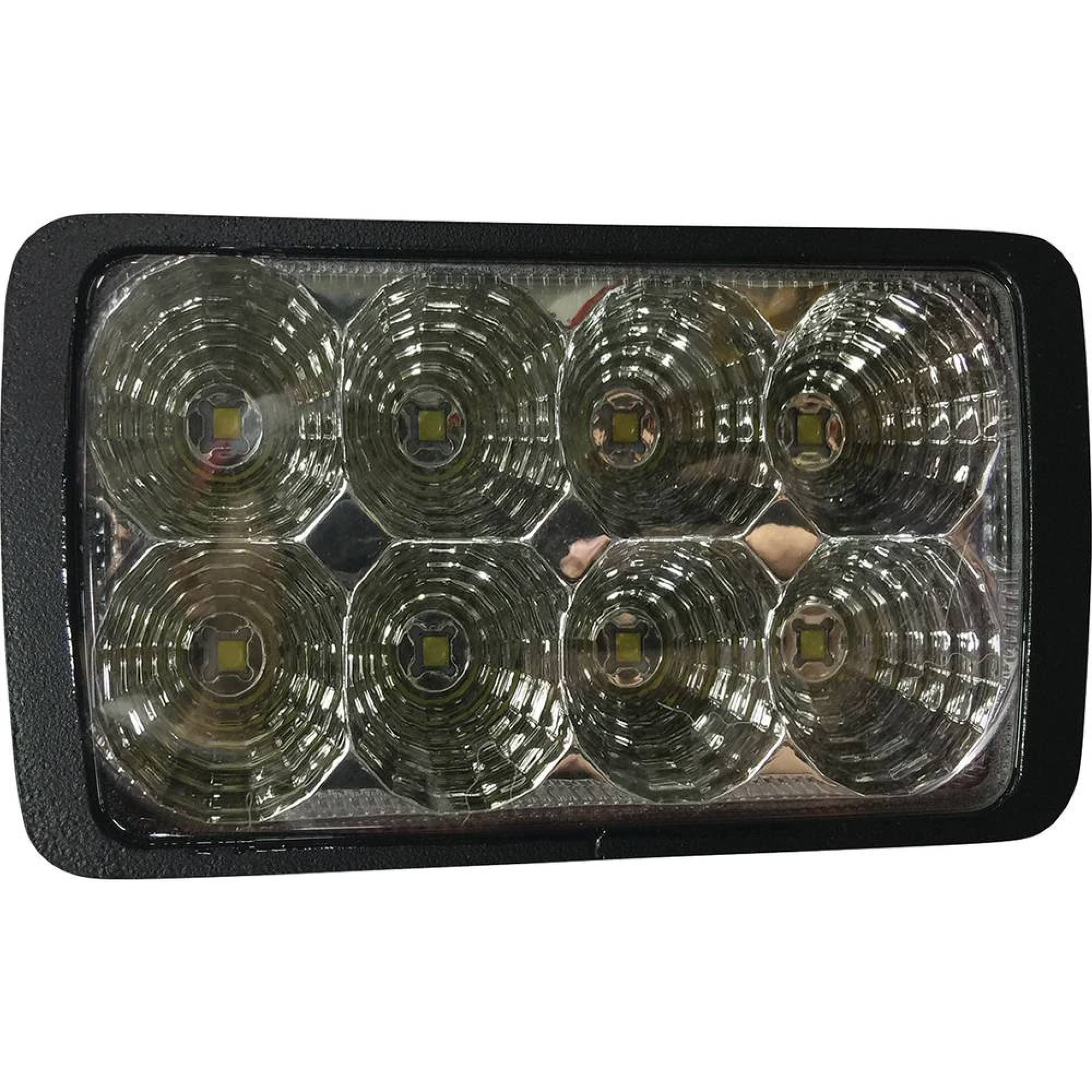 TIGERLIGHTS 12V LED Skid Steer Headlight - Compatible with/Replacement for Case 40XT, 410, 420, 420CT, 430, 435, 440, 440CT, 445, 445CT, 450, 450CT, 465, 60XT - Flood Off-Road Light