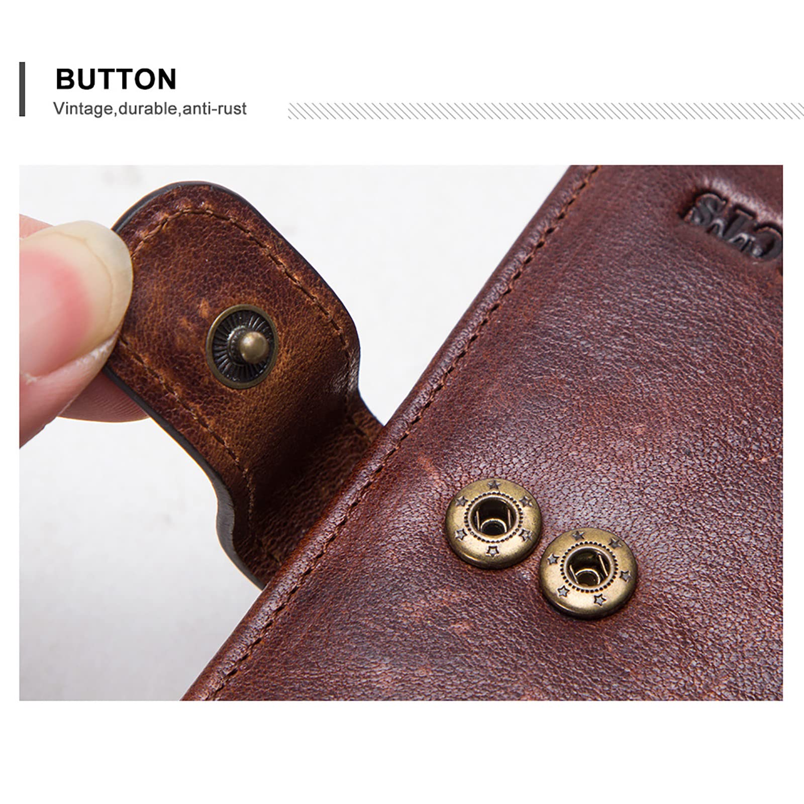 DEVILICIAN 財布　mucc Mens Wallet Vintage Multifunctional Men's Wallet Leather Clutch