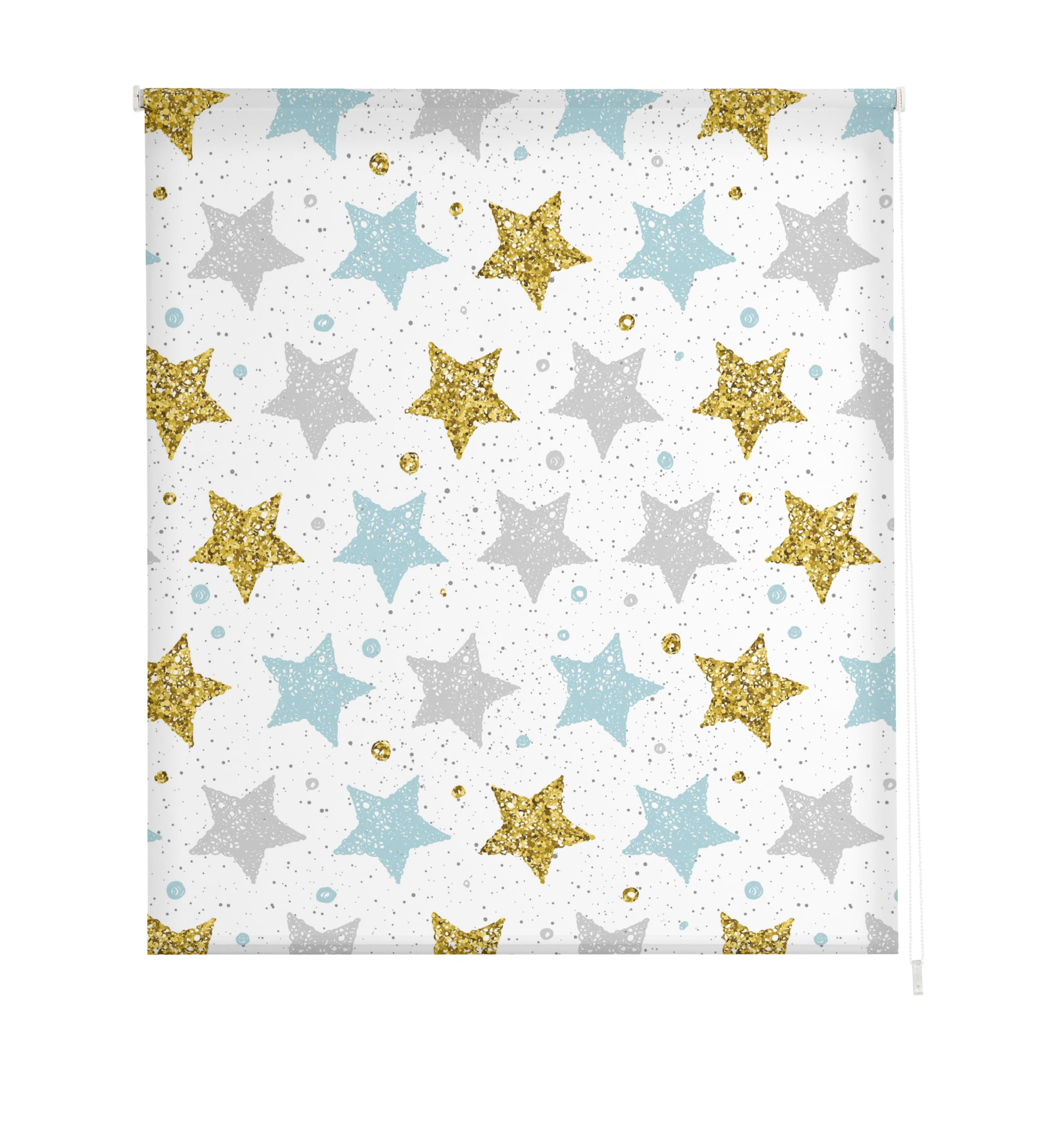 Estoralis | Enfants | Store Enrouleur Moderne | Tissu translucide imprimé | I-111 Multicolore | 110 x 180 cm. (Largeur/Hauteur) Taille du Tissu 107 x 175 cm. | Stores pour fenêtres et Portes