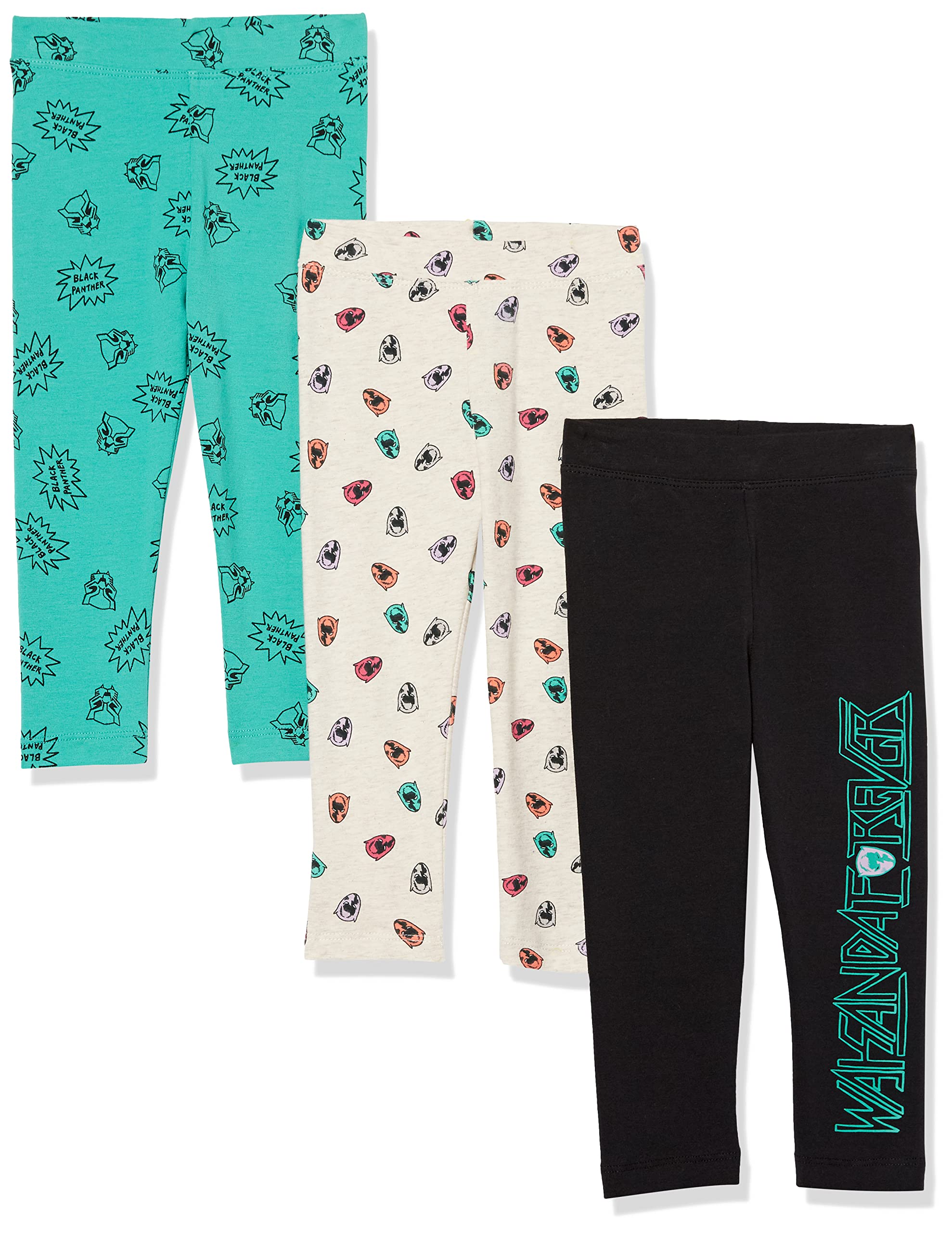 Amazon Essentials Disney | Marvel | Star Wars | Frozen | Princess Girls and Toddlers' Leggings, Multipacks — view 24