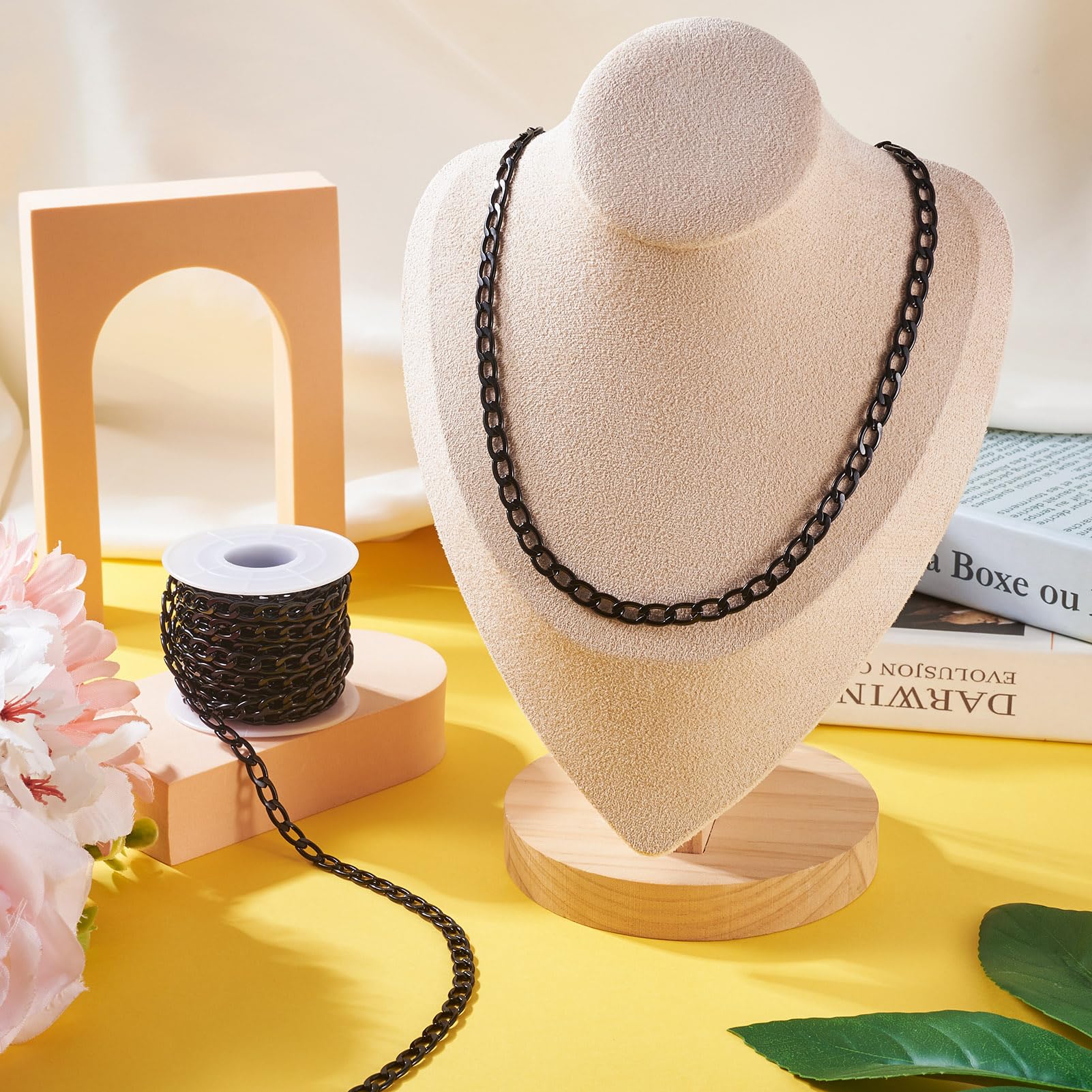 PandaHall - Catena Barbazzale In Alluminio, 10 M, Non Saldata