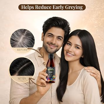 Satthwa Kalika Hair Oil 150ml (5oz) | Ayurvedic Oil for Grey Hair | With Amla, Hibiscus & Bhringraj | Helps Reduce Greying, Strengthen Roots & Add Shine