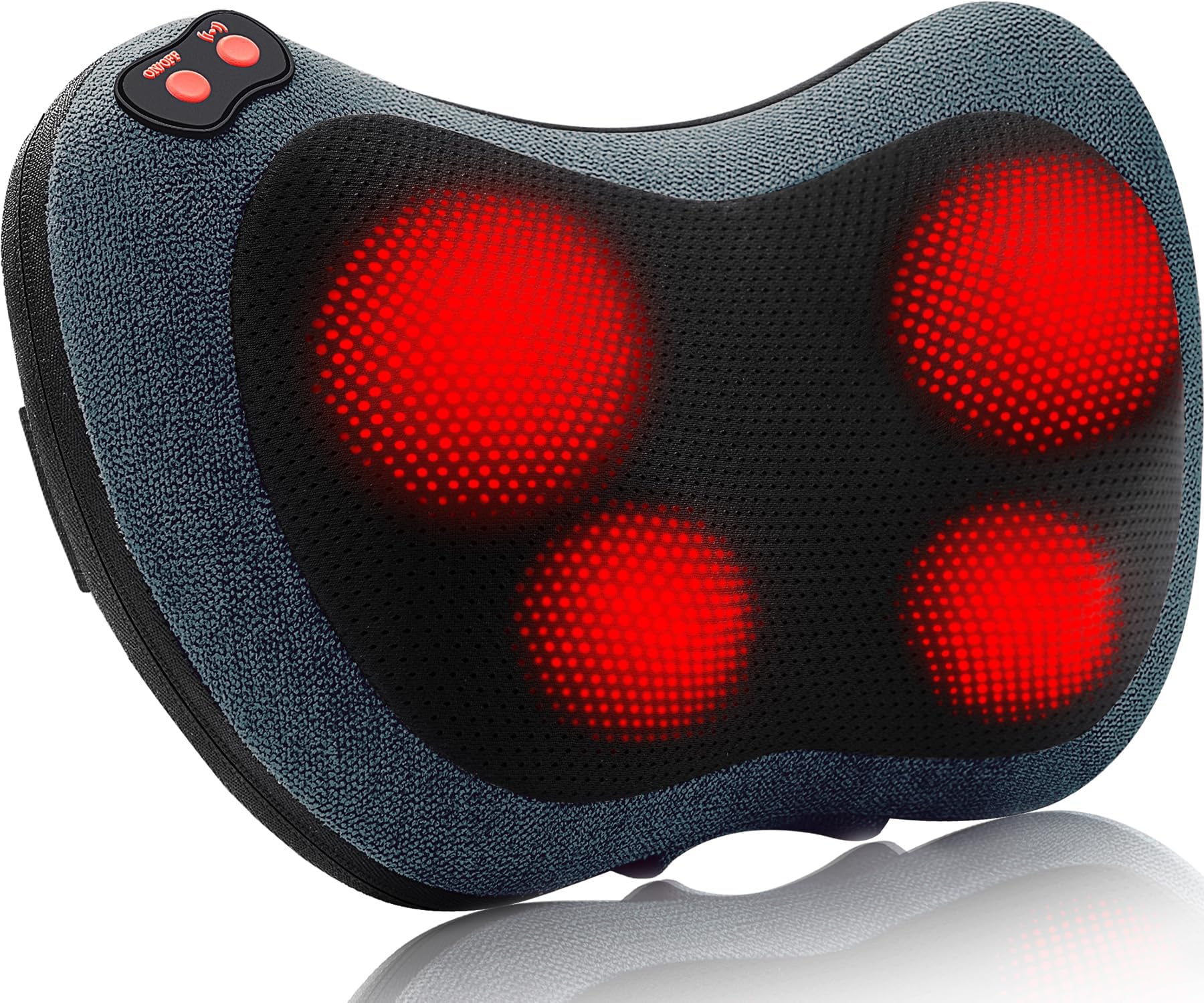 Papillon Neck Massager,Shiatsu Electric Back Massager with Heat,Neck Back Pain Relief Gifts for Mom/Dad/Women/Men,Deep Tissue Kneading Massage Pillow for Shoulder,Legs,Foot,Body Muscle Fatigue Relief
