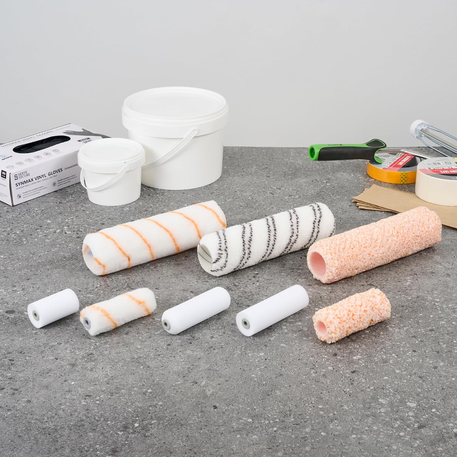 Restaurantware Paint Roller Cover 4 Inch Shedless 96 Woven Roller Cover for Frames High Density Thermo-Bonded Sleeves Painting Supplies for House Renovation, Walls, Ceilings, DIY Makeovers