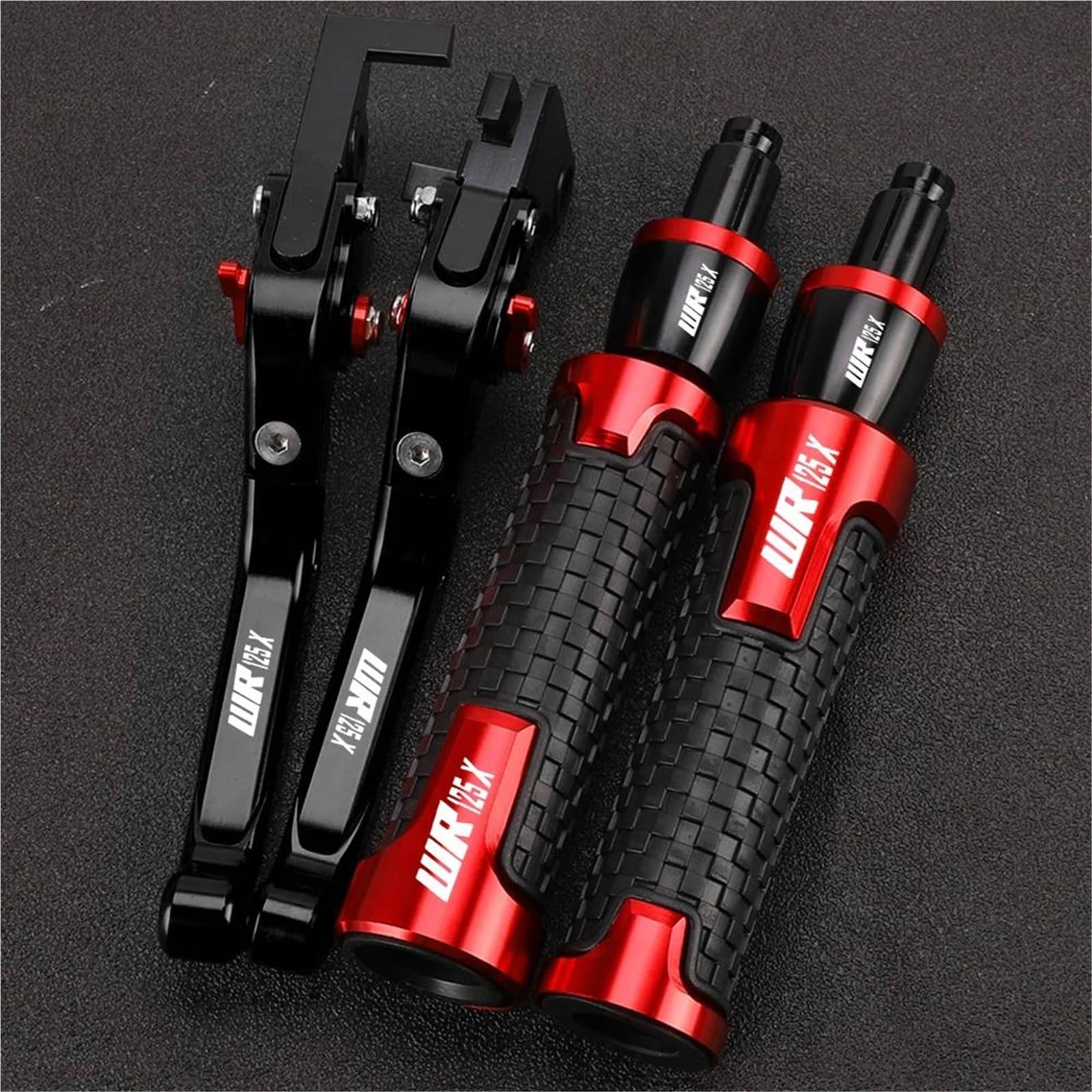 GQUIKGW Replace Motorcycle Accessories Adjustable Clutch Brake Lever Handlebar Grips Ends for Y-AMAHA WR125 WR125X 2012-2016 WR 125X