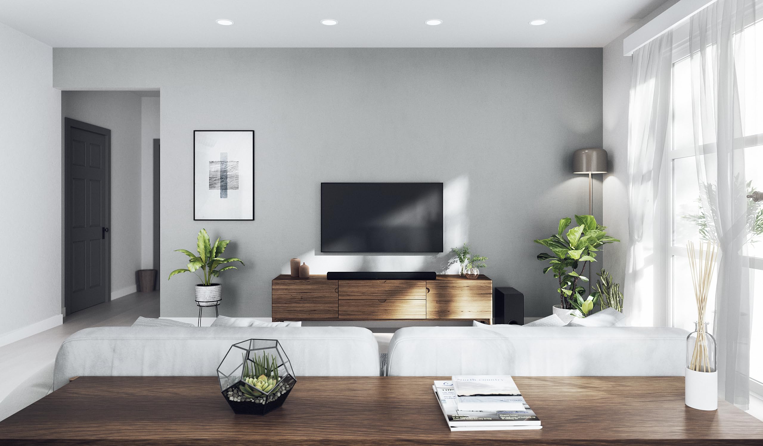 Yamaha - Barra de Sonido True X Bar 50A con Dolby Atmos, subwoofer inalámbrico y Alexa Incorporado Negro
