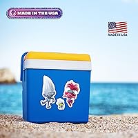 Vista 7 de DreamWorks Trolls - Calcomanías de vinilo para auto, botella de agua, bicicleta, casco, laptop, monopatín, diseño de ramas de amapola