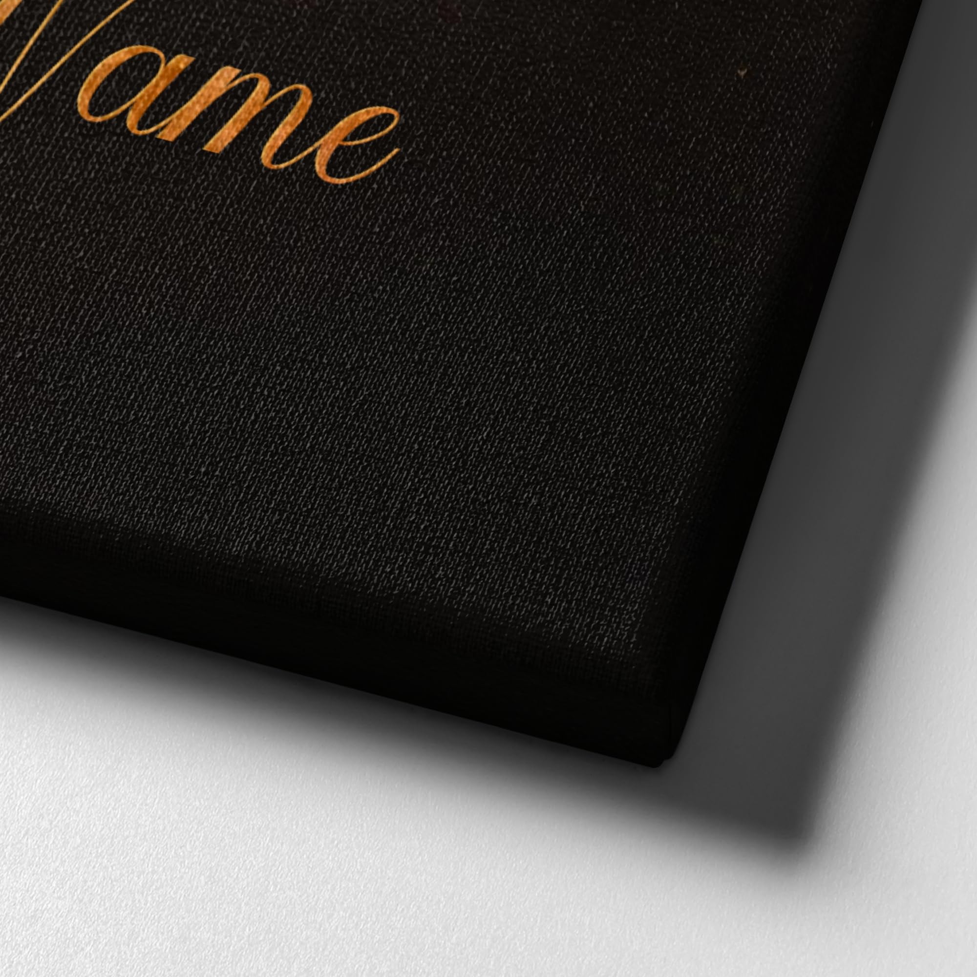 Liebesleinwand Leinwandbild personalisiert | Leinwand gestalten mit Namen und Datum Geschenk für Partner | Elegante Liebe