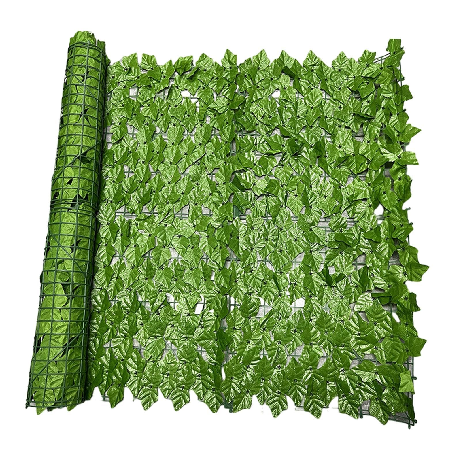Artificial Leaf Privacy Fence Wall Screen Faux Vine Leaf Decoration for Yard Light Green 0.5x1m-picture-25