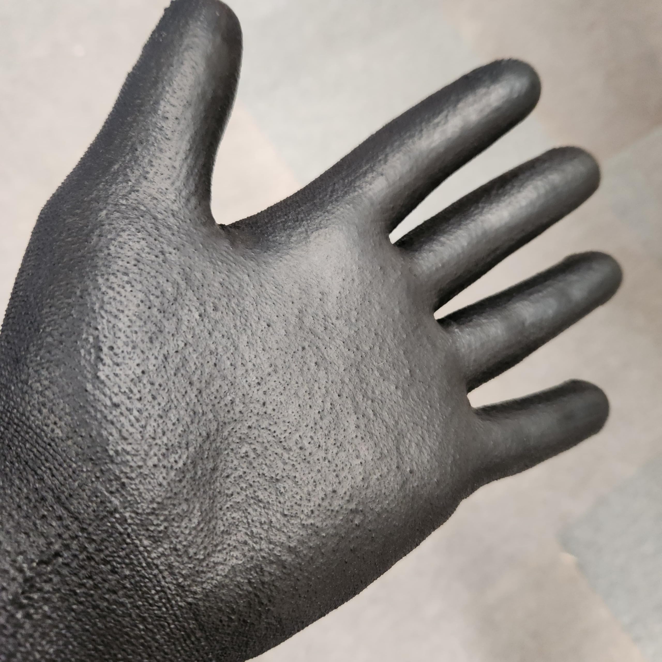 Guantes de trabajo Anti-corte EN388 BLACK Tactil TOUCH v.2 | Revestimiento Nitrilo Antideslizante, Guantes de protección laboral Profesionales Hombre Mujer, Seguridad Industrial, bricolaje |BTT(T8)