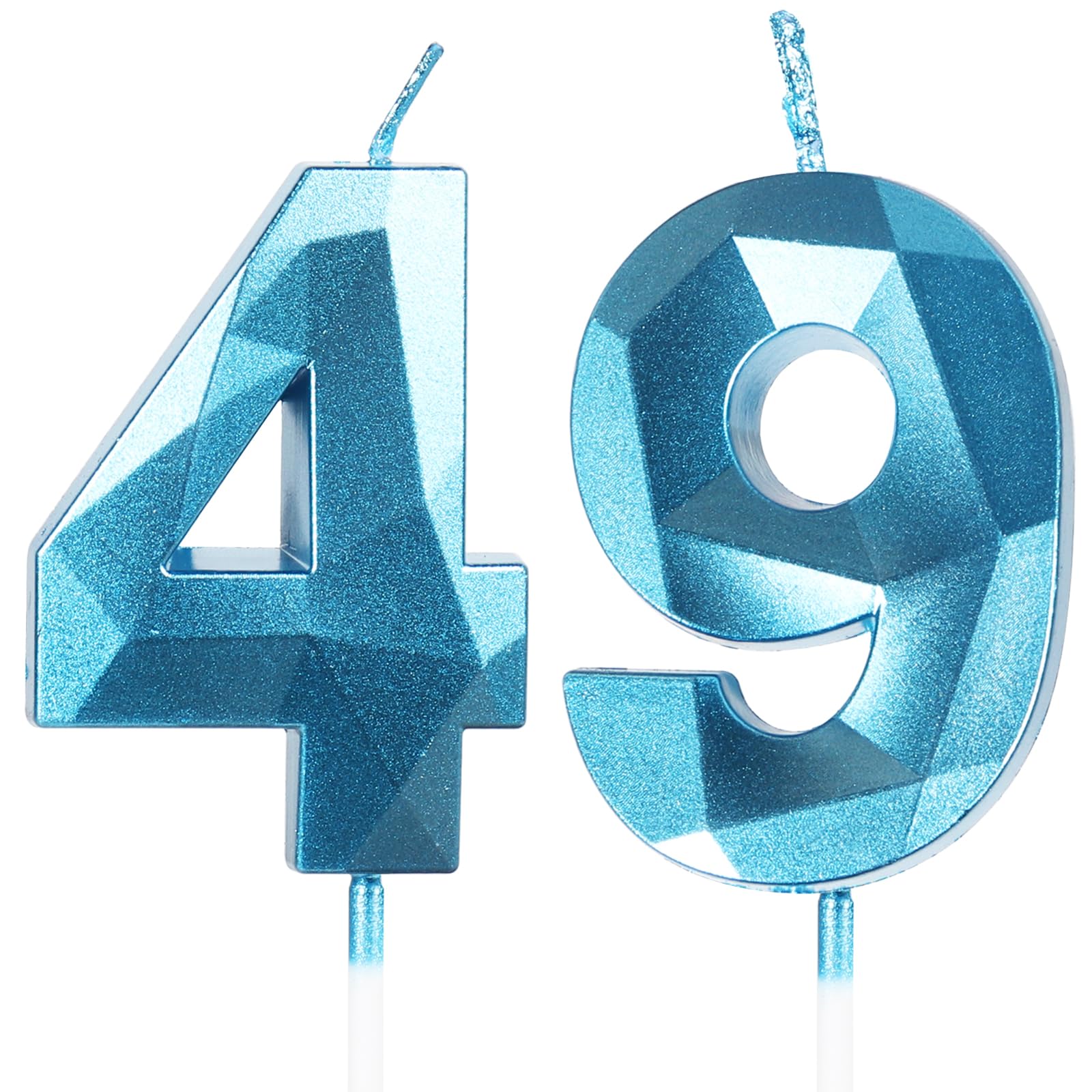Yiran 50th Birthday Candles, Gold Number 50 Happy Birthday Candles, Cake Topper Decorations for Birthday Party, Wedding Anniversary Celebration Supply — view 207