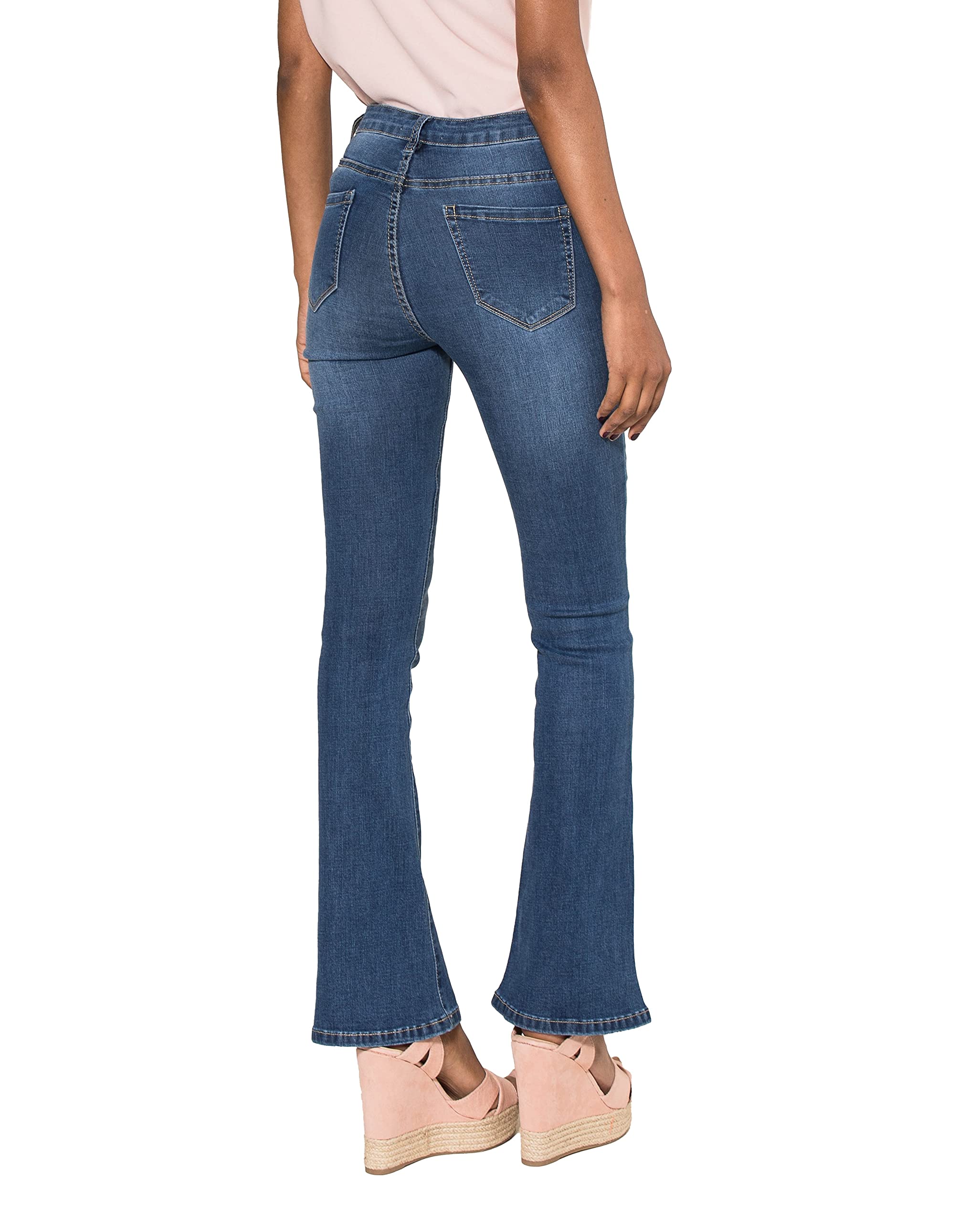 Nina Carter Jean évasé taille haute Bootcut pour femme