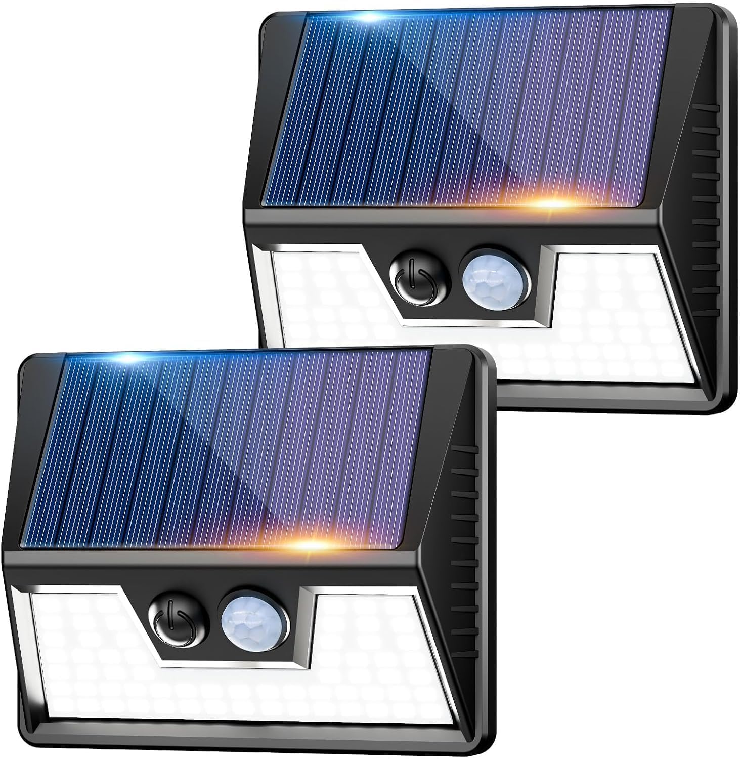vighep Solar-Wandleuchte (2er, Kaltlicht)
