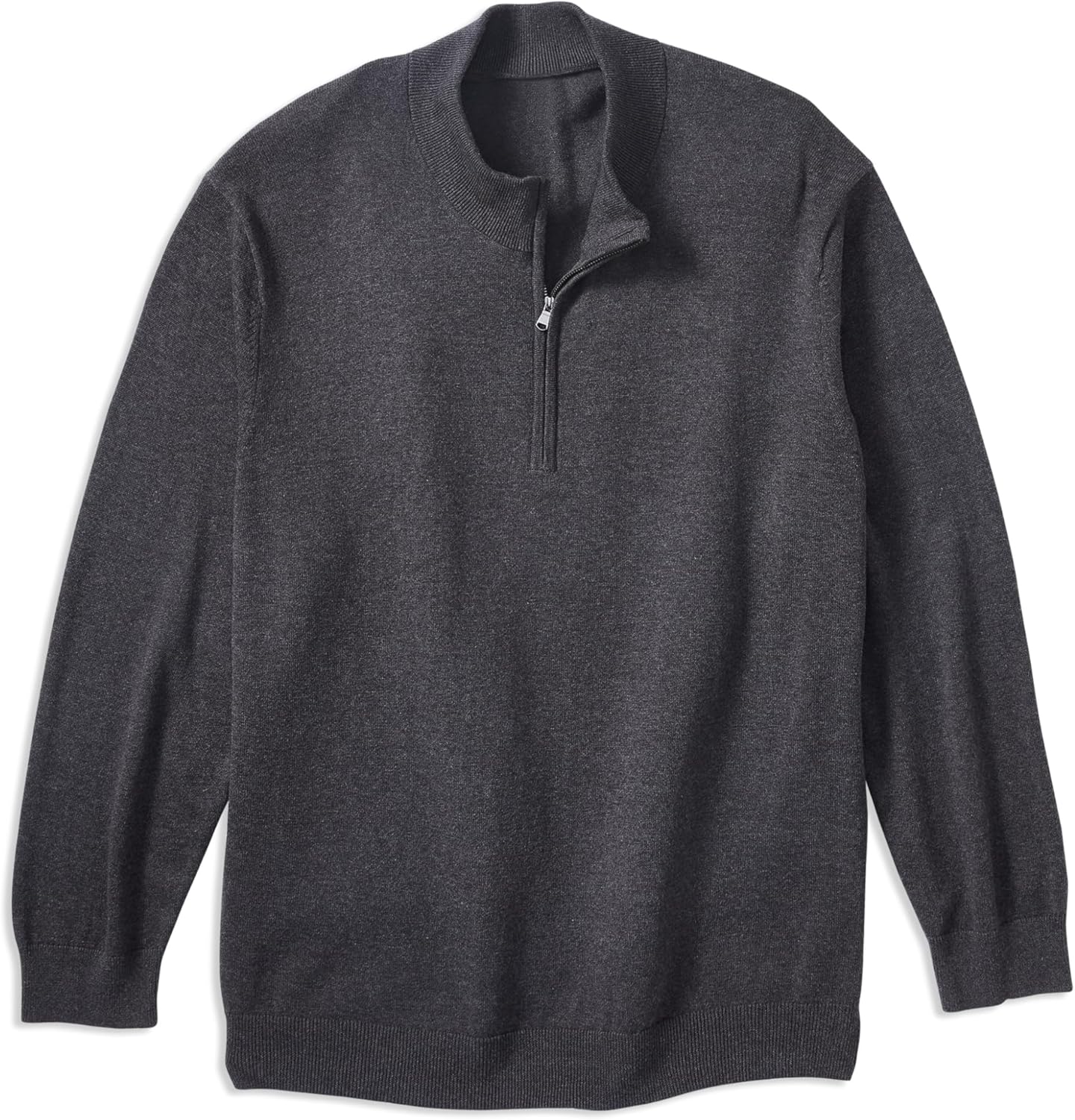 Harbor Bay by DXL Big and Tall Quarter-Zip Pullover Sweater