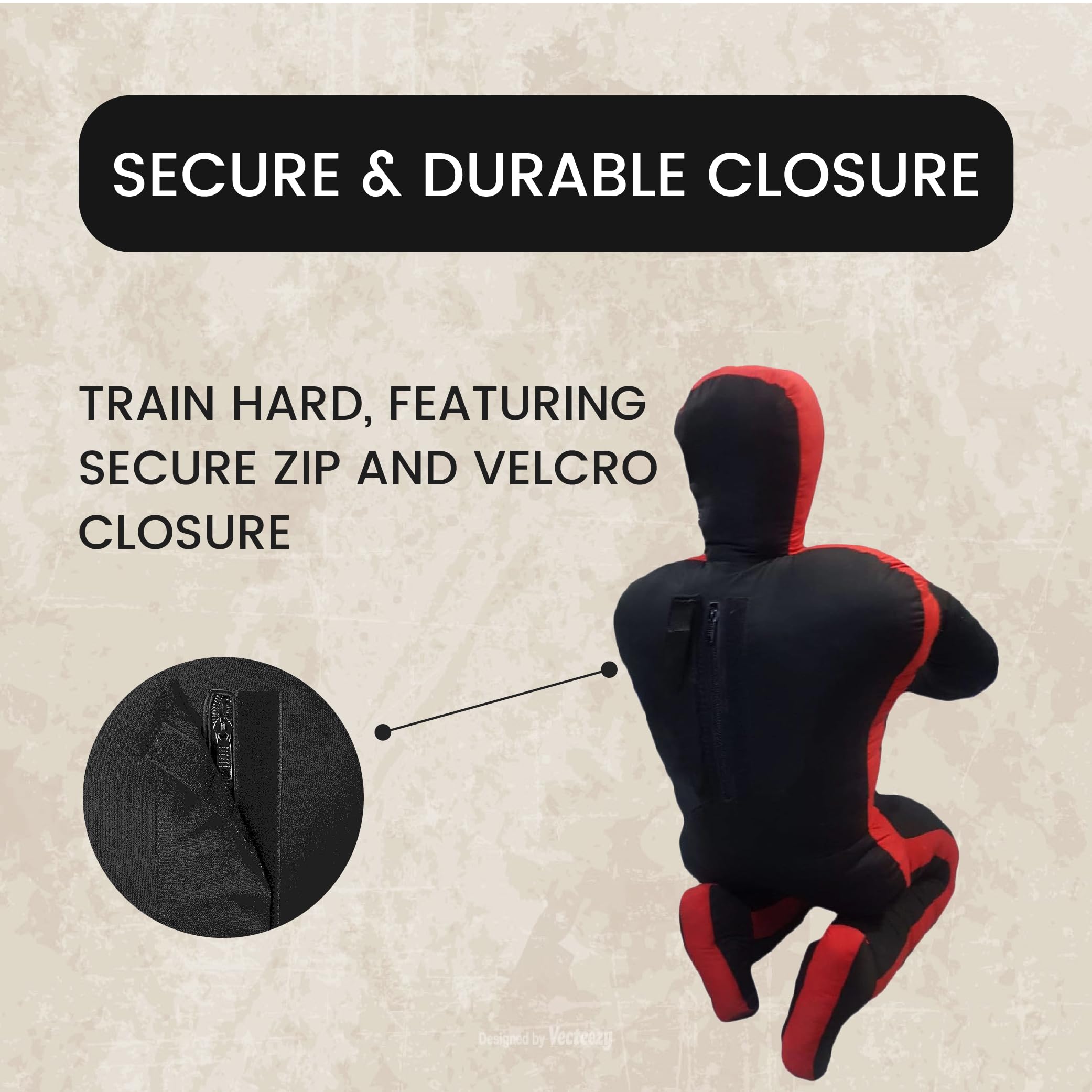 RTX MMA Judo Grappling Dummy Boxing Bag Brazilian Jiu Jitsu Sentado Posición Dummy Lucha Libre Artes Marciales Sumisión Autodefensa Entrenamiento Karate Maniquí | Lienzo - Sin relleno