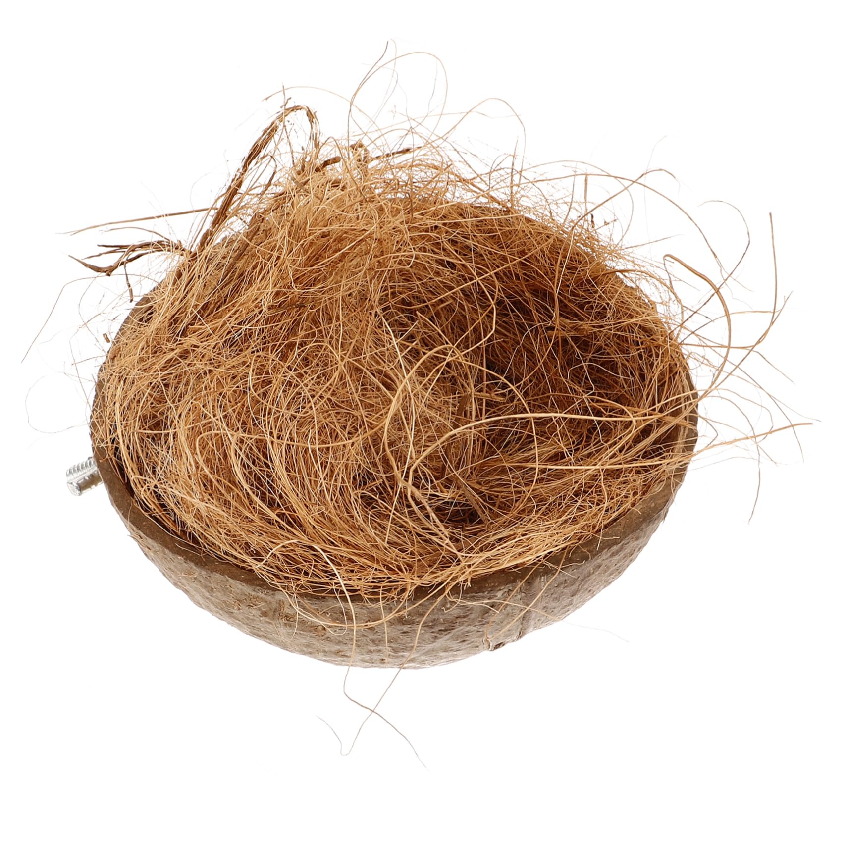ibasenice 5 Pezzi Pappagalli Cocco Naturale Casa per Uccelli Resistente e Decorativa per Allevamento per Cocorite e Parrocchetti per Allenare Abilità Nidificazione e Creare Un Stimolante per