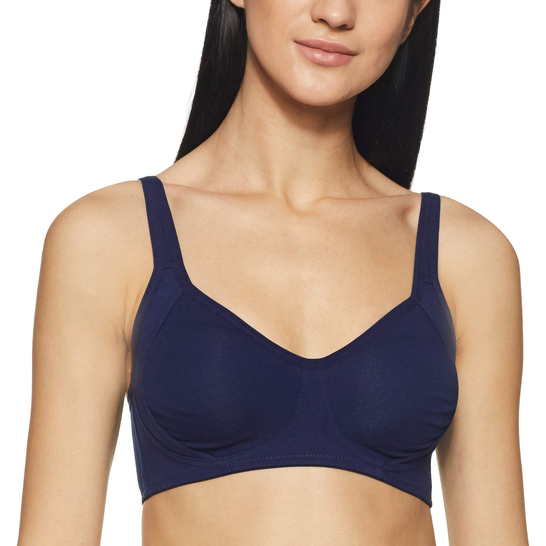 Van HeusenWomen Bra - Cotton Elastane - Full Coverage, Wireless, Non Padded, Side Support Panel