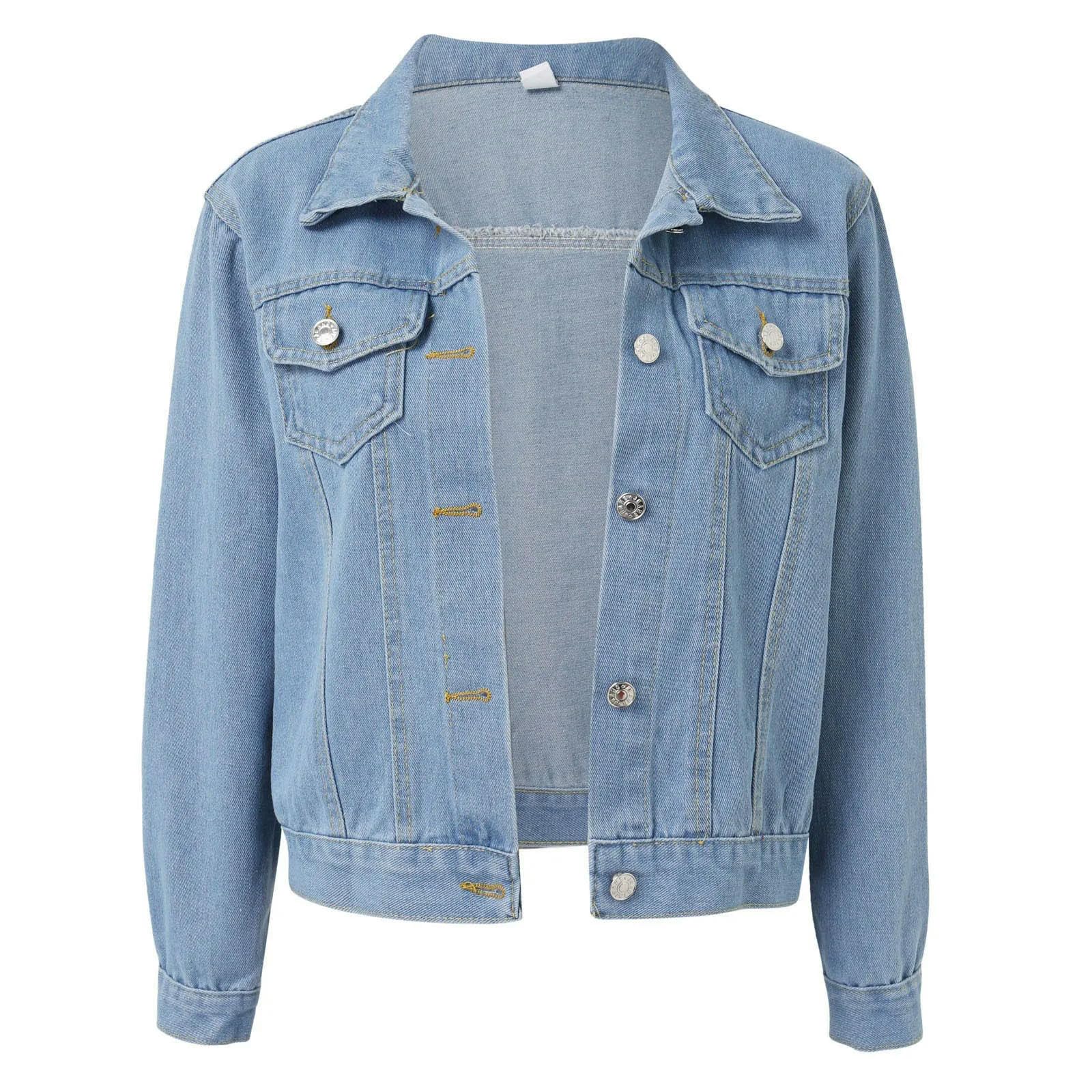 Giacca Uomo Jeans Giacca da Donna Giacche Invernali Autunnali per Camicia da Donna Streetwear Femminile da Donna A Maniche Lunghe da Donna Top