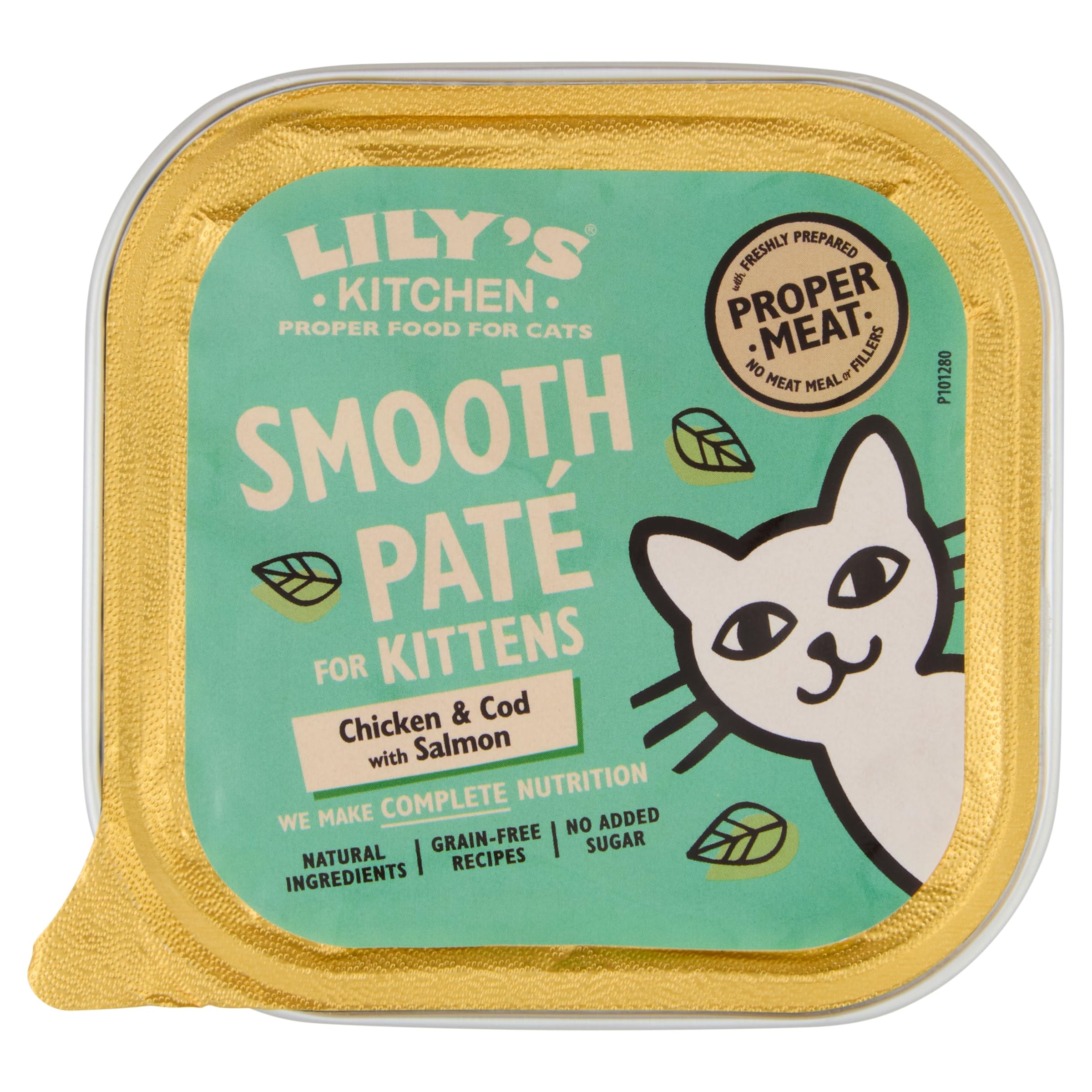 Lily's Kitchen Chicken Cod & Salmon Pate Kitten Wet Food - 85G