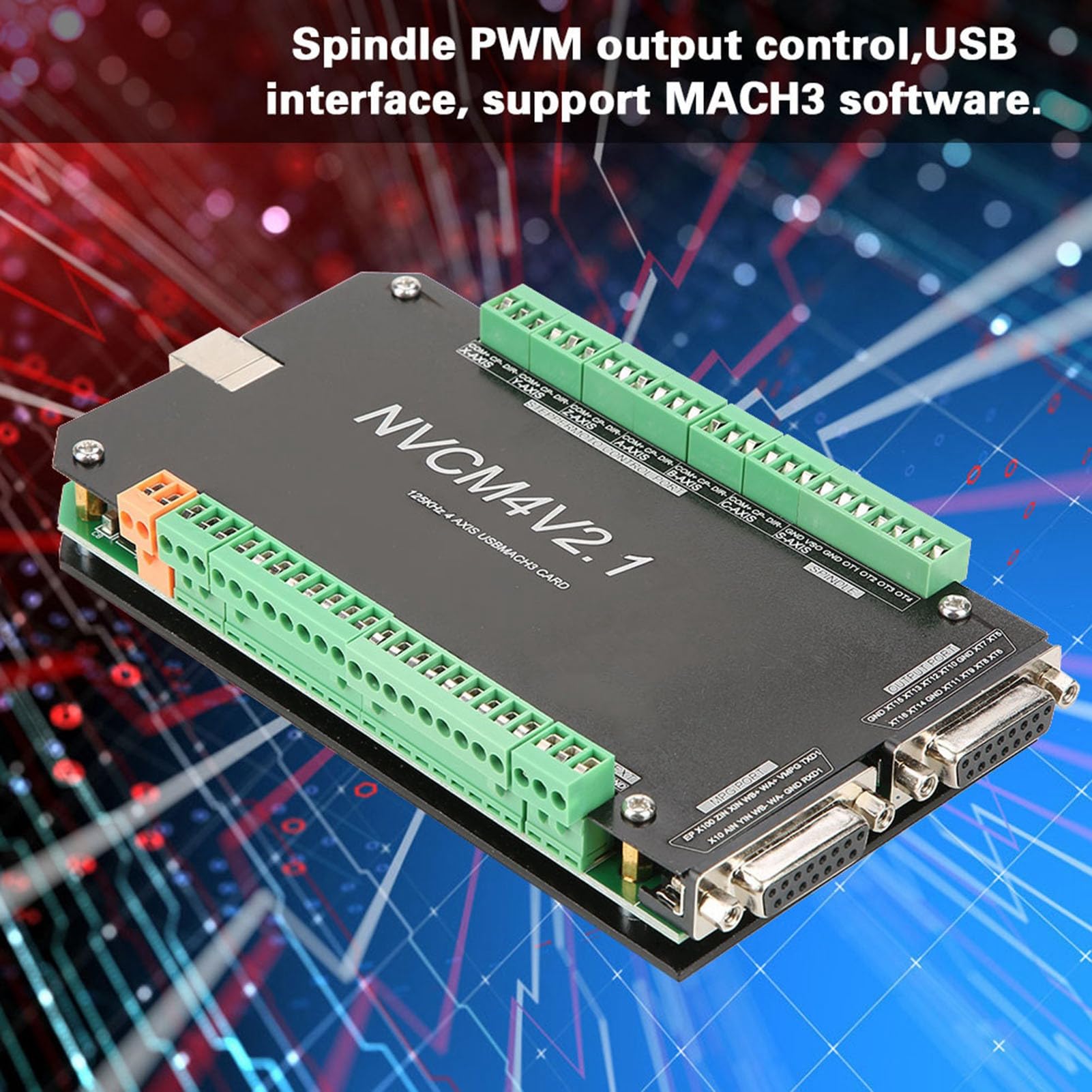 NVCM 6 Axes CNC Contrôleur USB Carte D'interface pour Moteur Pas à Pas