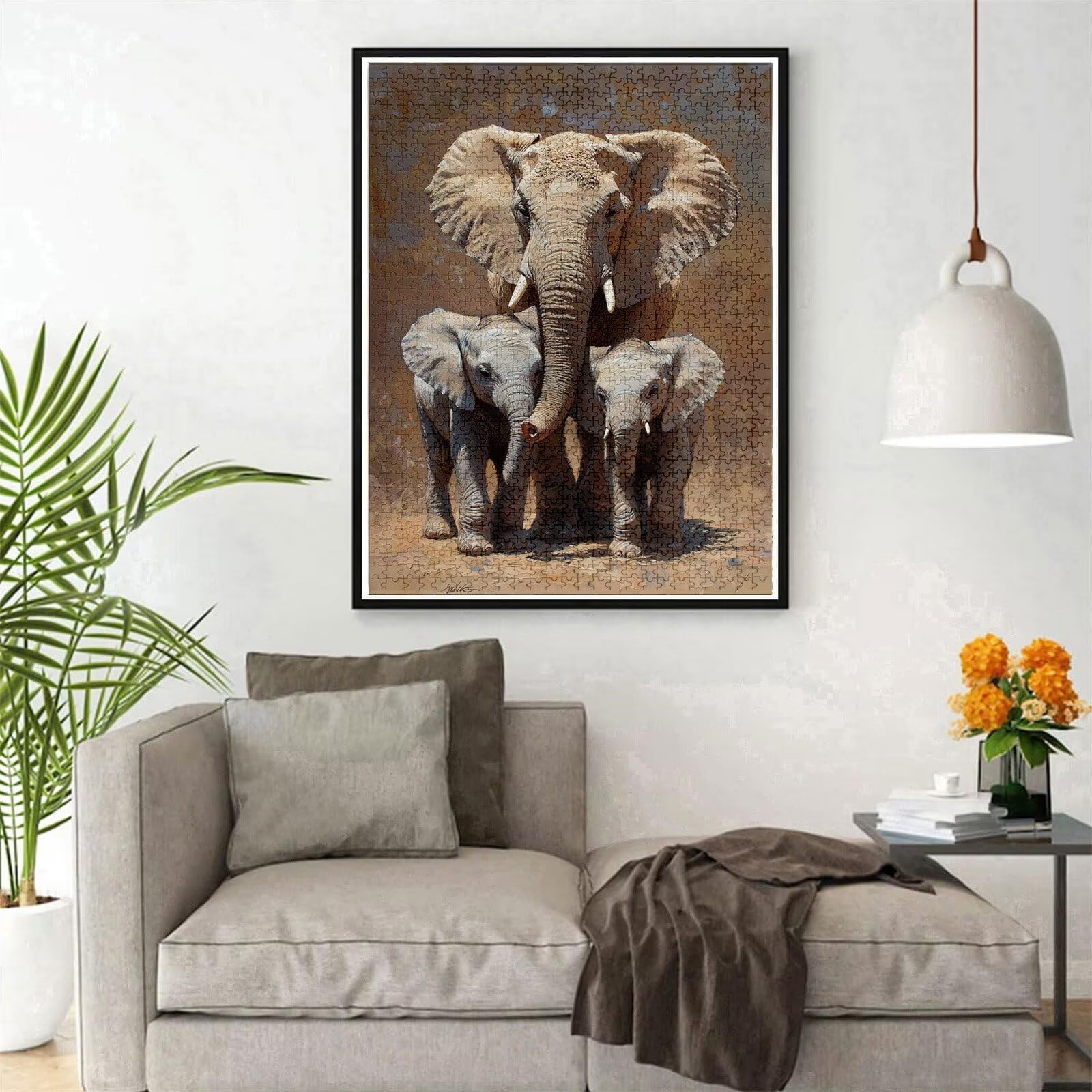 Puzzle 4000 elementów, słoń, puzzle dla dorosłych, drewniane puzzle, klasyczne puzzle dla dorosłych i dzieci, sprytne puzzle drewniana Jigsaw, gra zręcznościowa dla całej rodziny, g-598