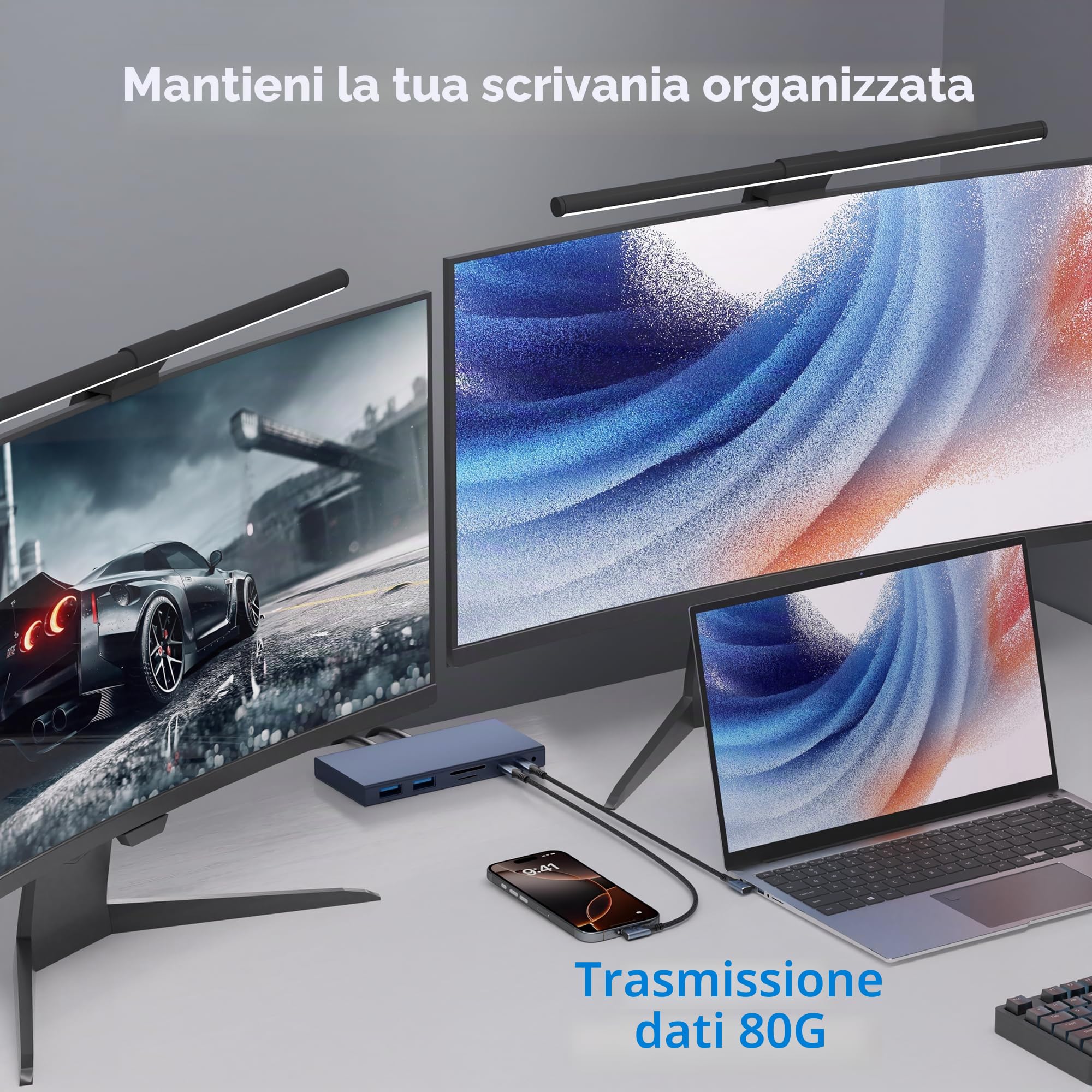cavo usb 5 type-c 80 gbps Compatibile con Thunderbolt 5 angolo retto lungo 3 M,Supporta 240W,Video 16K@60Hz 8K@120Hz,cavo usb c dati alta velocità per Thunderbolt 4,USB 4,eGPU,Laptop