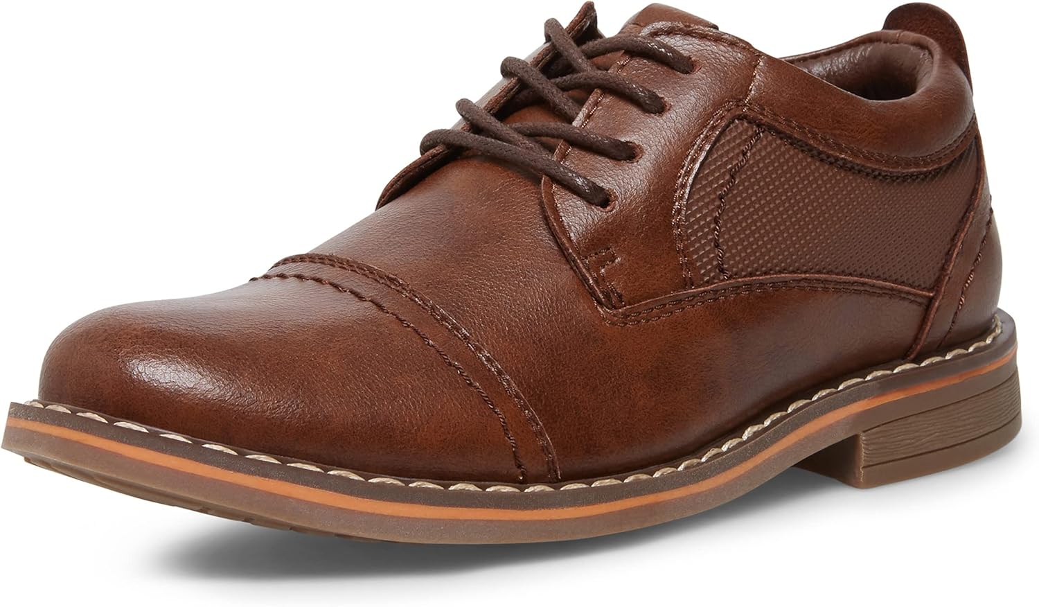 Steve Madden Boys Shoes Boy's Oliverr Oxford, Cognac, 1 Little Kid