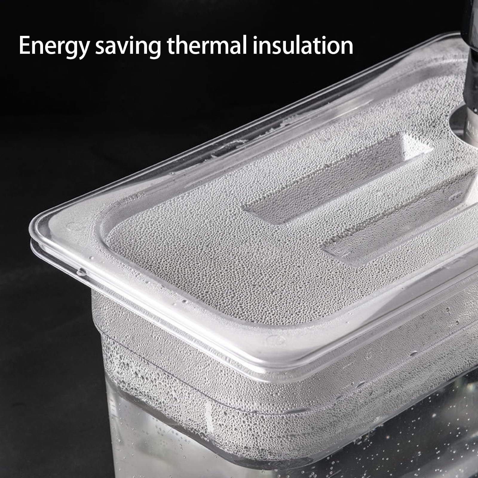 Amplio recipiente de cocción lenta de baja temperatura de 6 L para cocineros profesionales, tanques de agua de plástico de gran capacidad Sous Vide