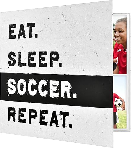 Miniatura 6 de MCS Álbum de recortes deportivo expandible de 10 páginas con páginas de 12 x 12 pulgadas, 13.5 x 12.5 pulgadas, fútbol