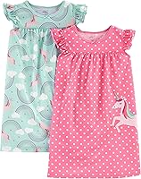 Vista 1 de Simple Joys by Carter's Girls' 2-Pack Nightgowns