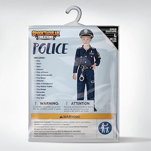 Miniatura 6 de JOYIN Juguete Spooktacular Creations Deluxe - Disfraz de oficial de policía y juego de rol.
