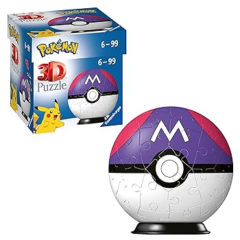 Ravensburger 11564 Pokemon Master Ball 3D Jigsaw Puzzle 54 Pieces
