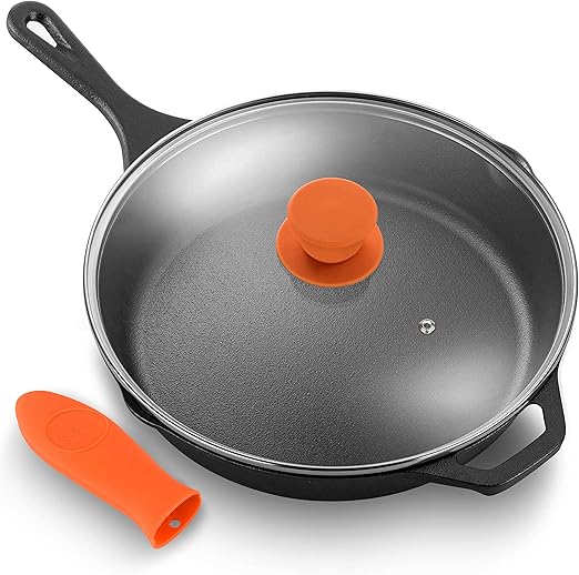 NutriChef PreSeasoned Cast Iron PFOAFree Oven Safe