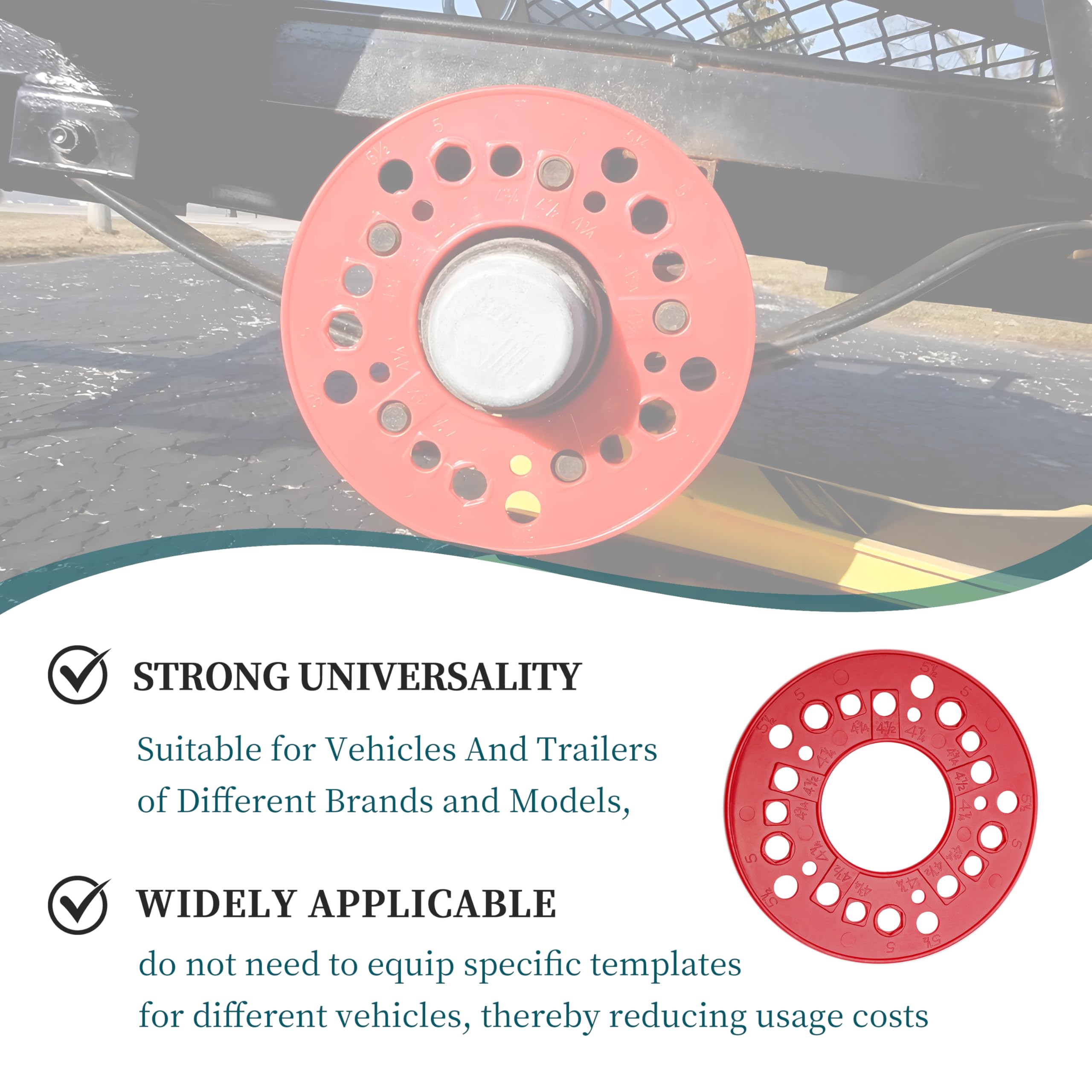 Wheel Bolt Pattern Tool - 4/5/6/8 Hole -3