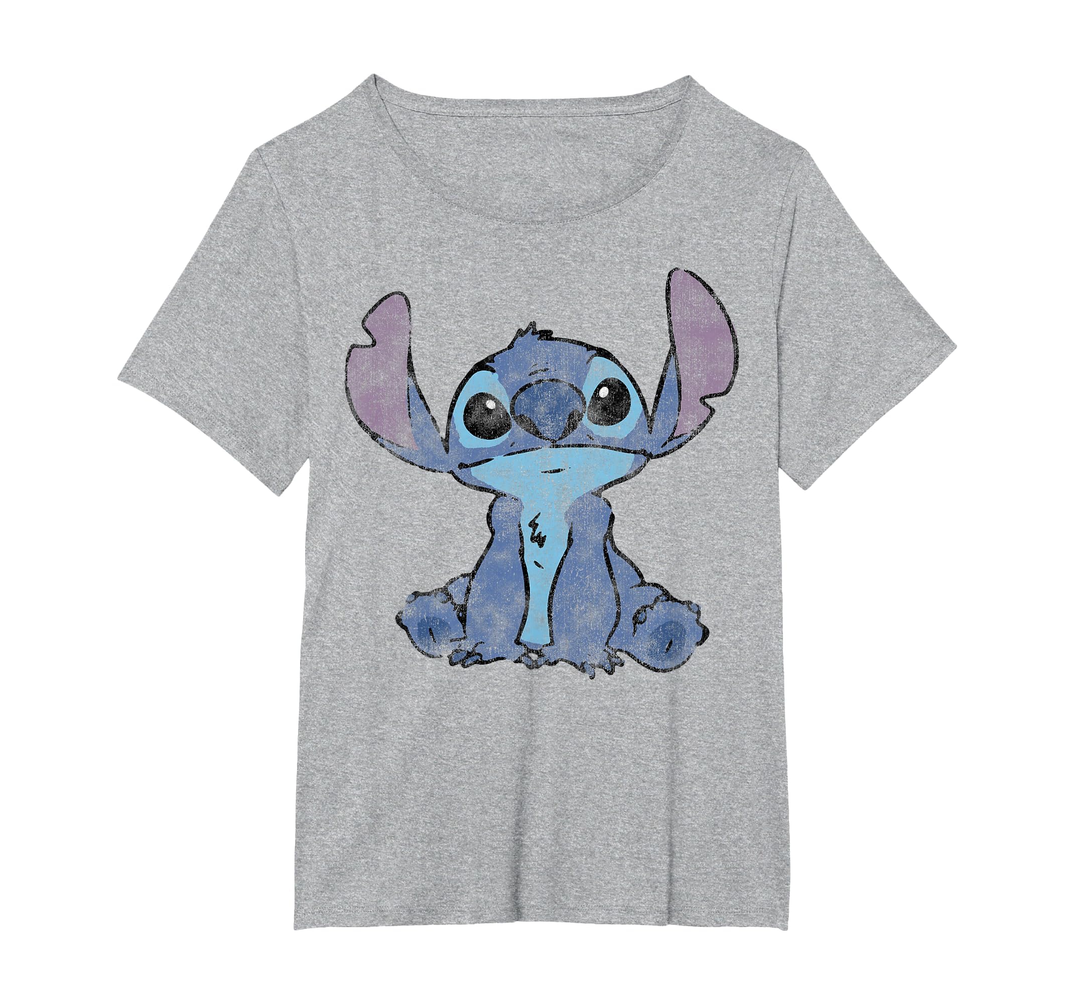 Disney Lilo &amp; Stitch Distressed Stitch Portrait T-Shirt