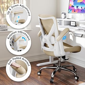 Ergonomic Office Chair: 330LBS Home Office Desk Chairs with Lumbar Support