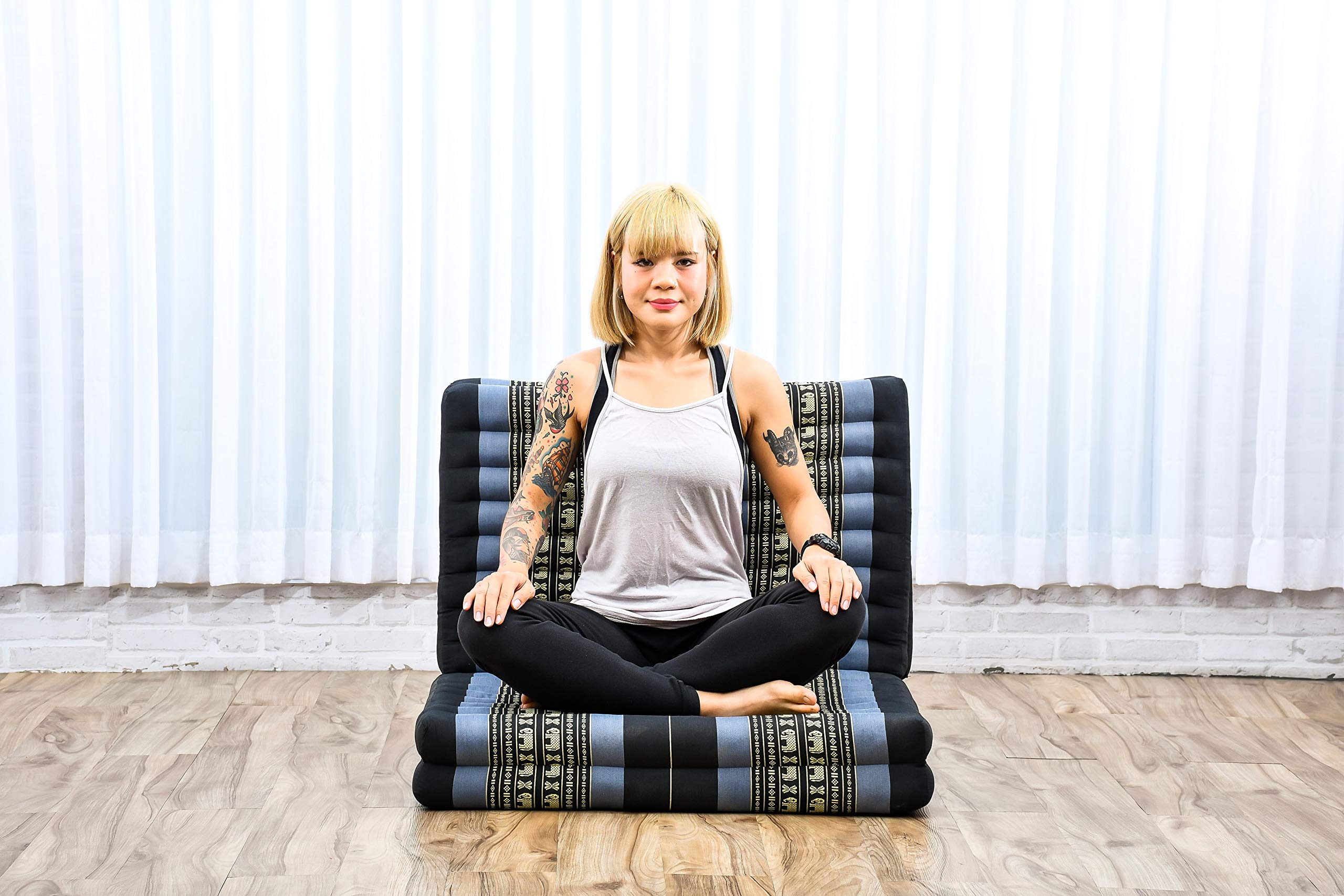 Leewadee Gran Colchoneta Tailandesa Plegable - Kapok Suelo Futon Alternativa para Masaje Thai, Yoga & Meditación