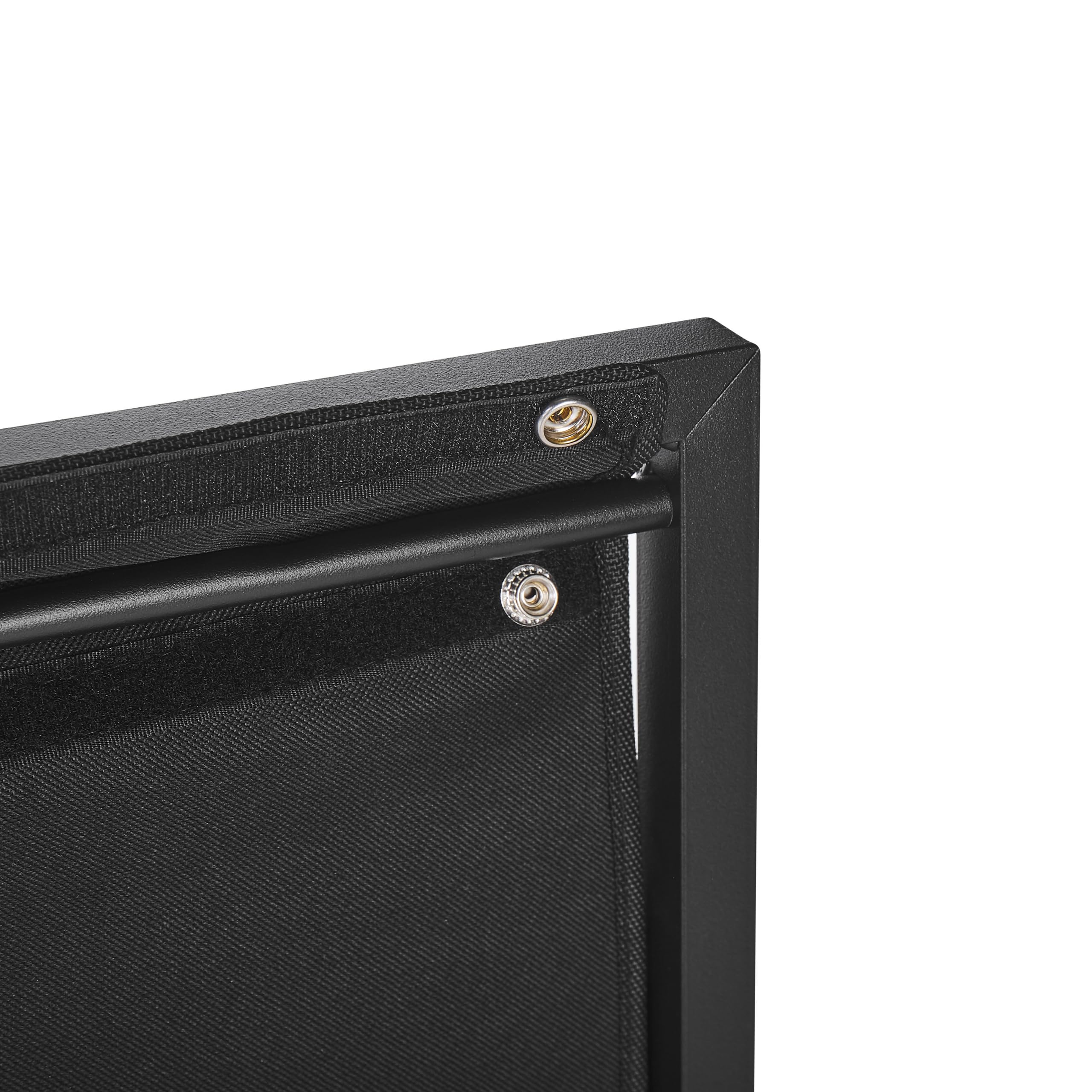 Beliani Scrivania compatta industriale smart working Effetto Legno Scuro con organizer