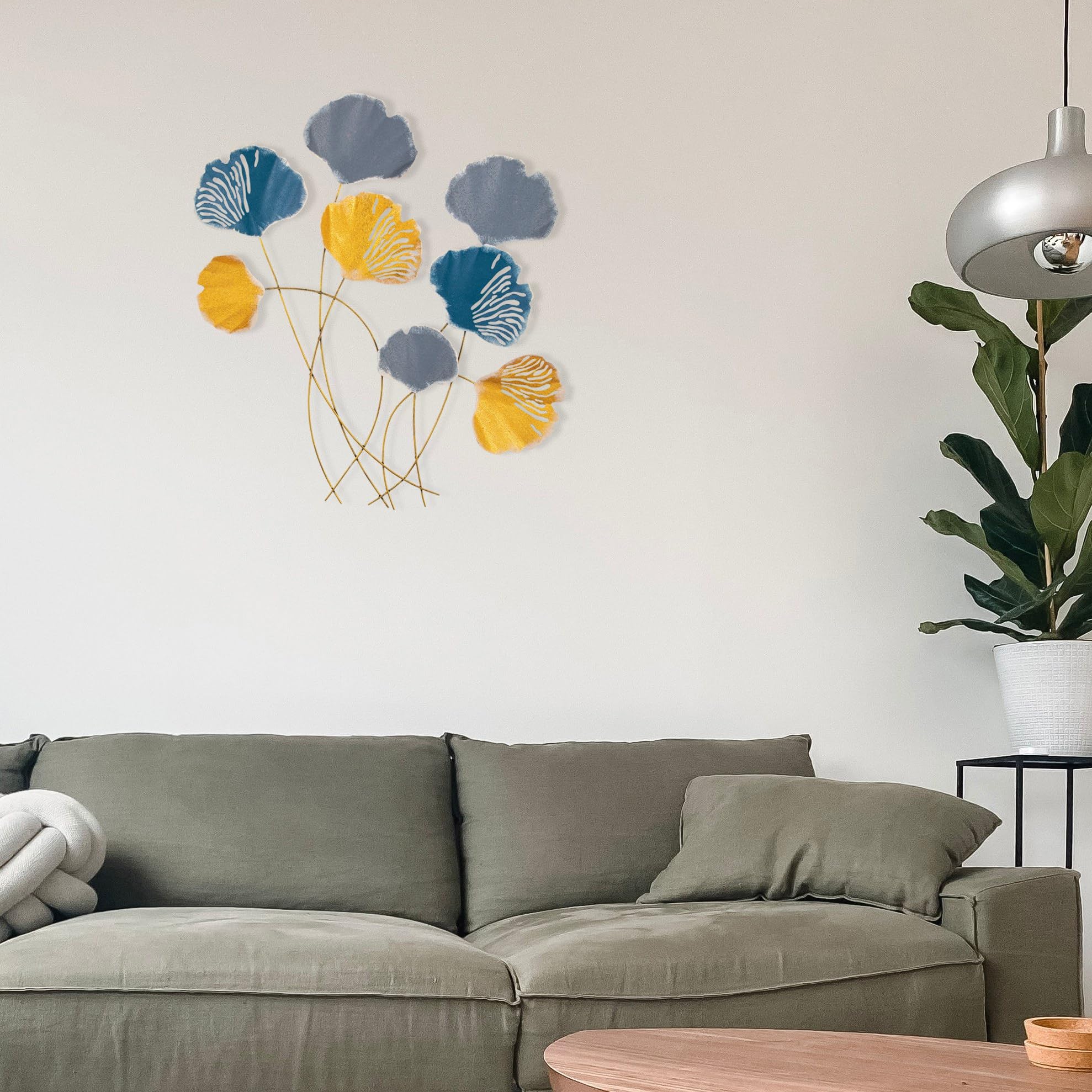 Décoration murale métal Hanah Home 76x70cm tableau fait main