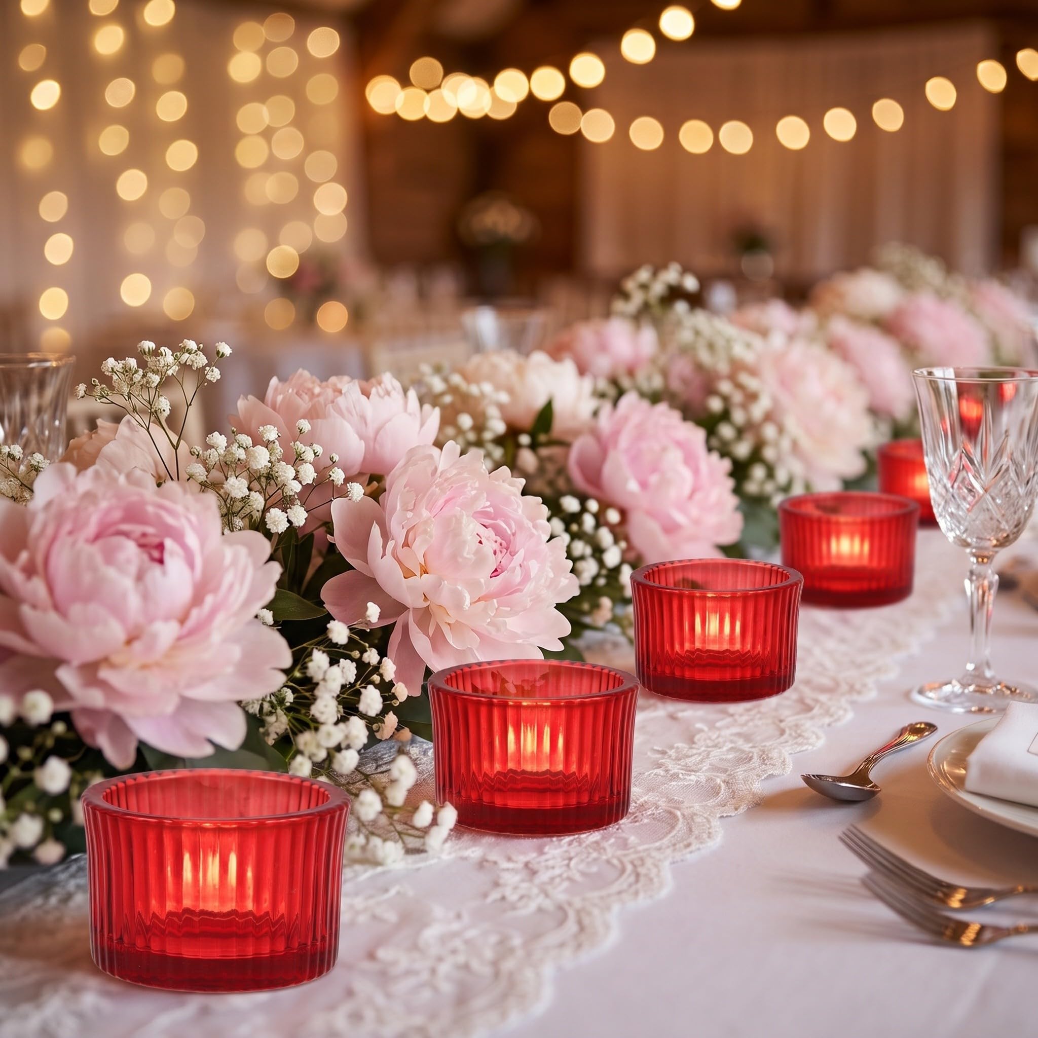 Zerodeko 6 portavelas de Cristal para Velas pequeñas, portavelas votivas