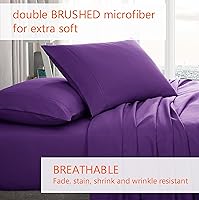 Vista 4 de American Home Collection Juego de 2 fundas de almohada de microfibra de doble cepillado, suaves y de fácil cuidado